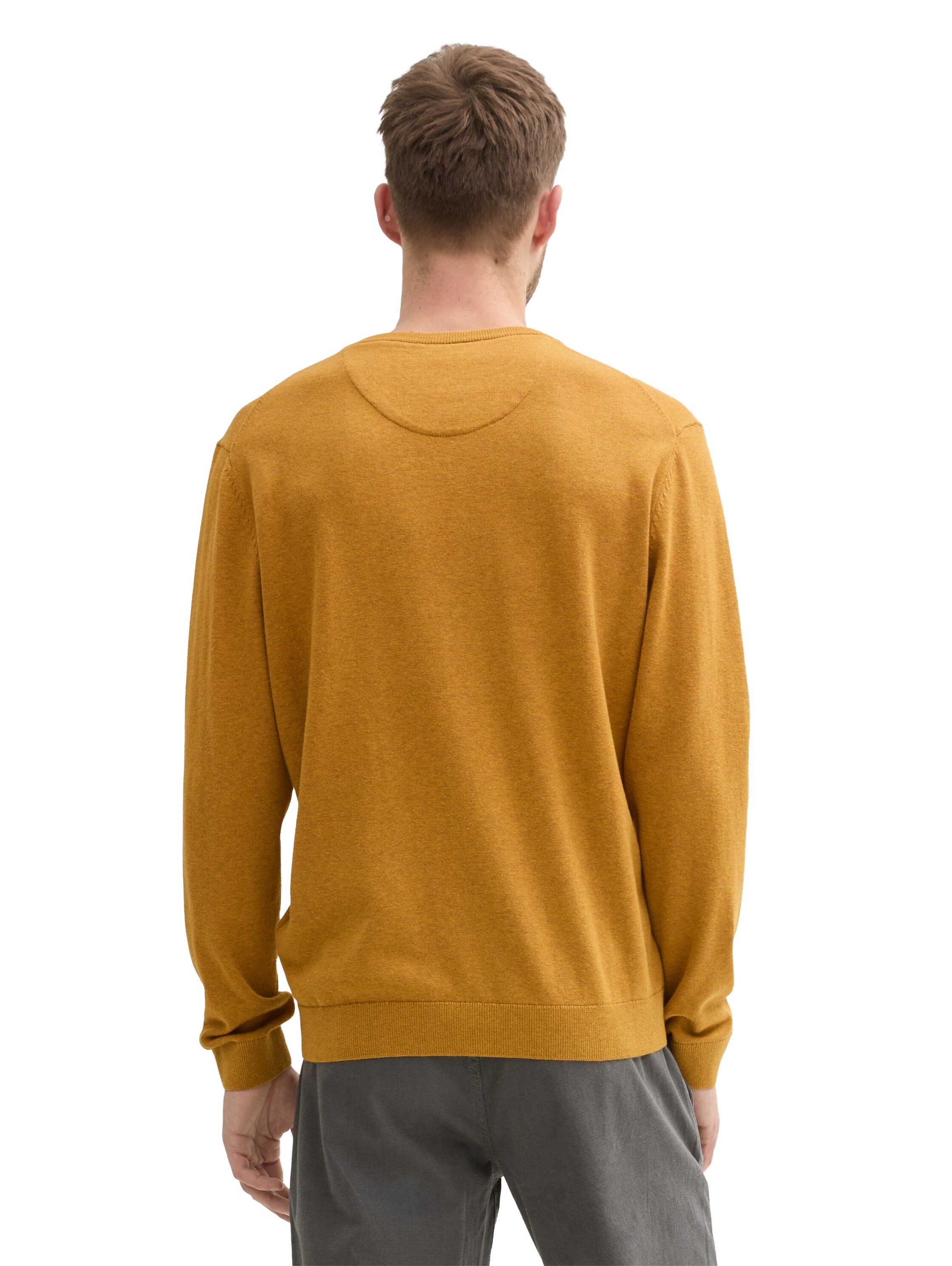 TOM TAILOR V-Ausschnitt-Pullover, mit kleiner Logo-Stickerei günstig online kaufen