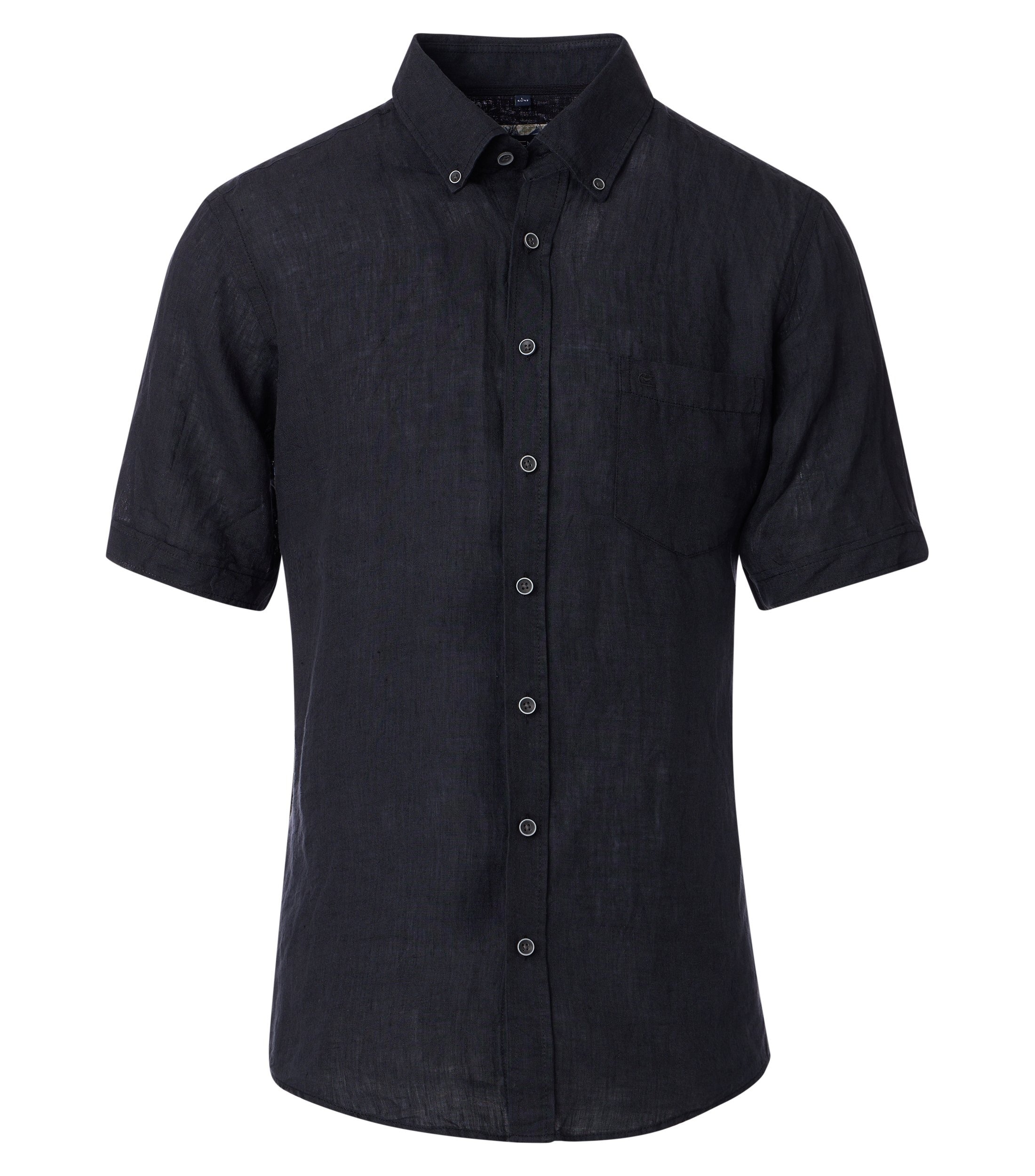 CASAMODA Kurzarmhemd "CASAMODA Leinenhemd Kurzarm uni" günstig online kaufen