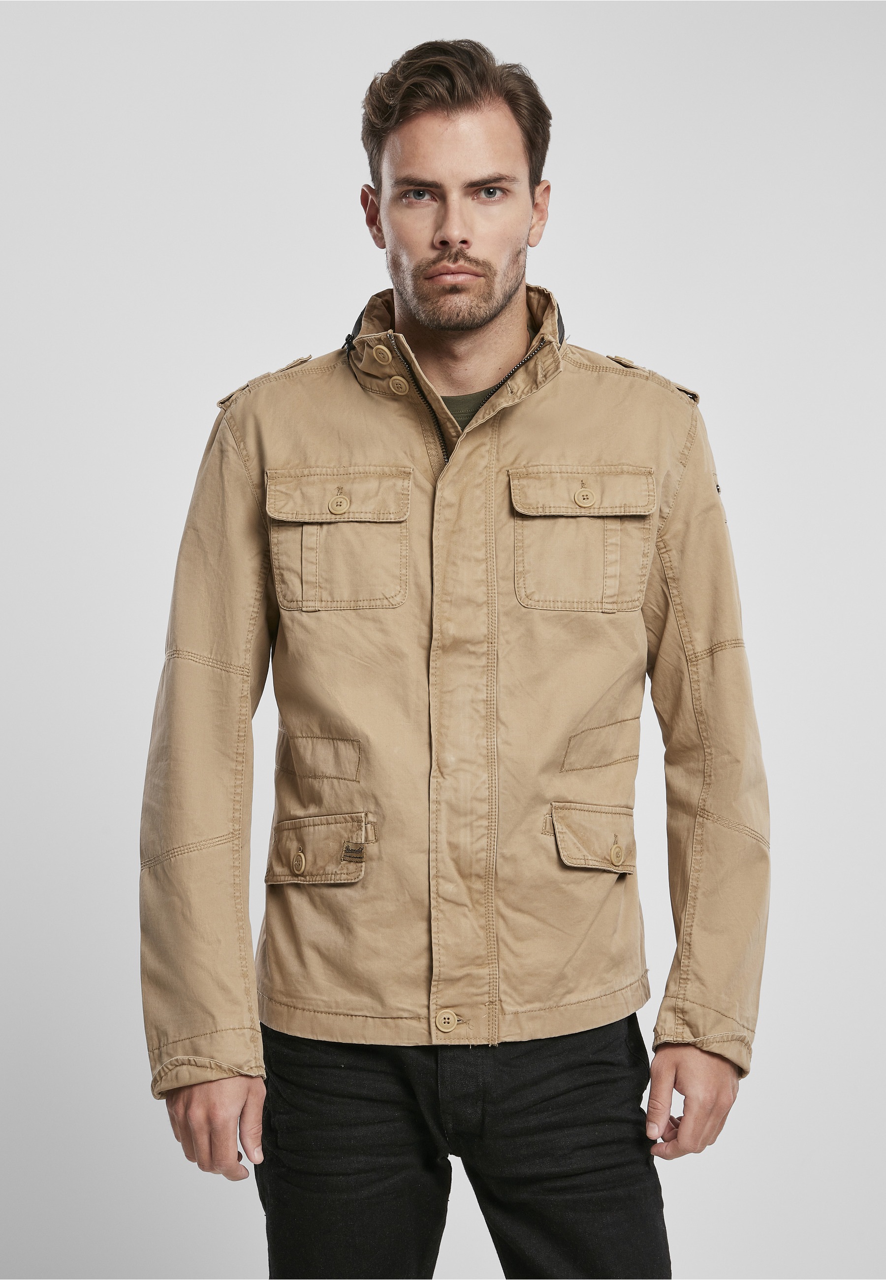 Brandit Allwetterjacke »Brandit Herren Britannia Jacket« 1 Stk. tlg. ohne Kapuze