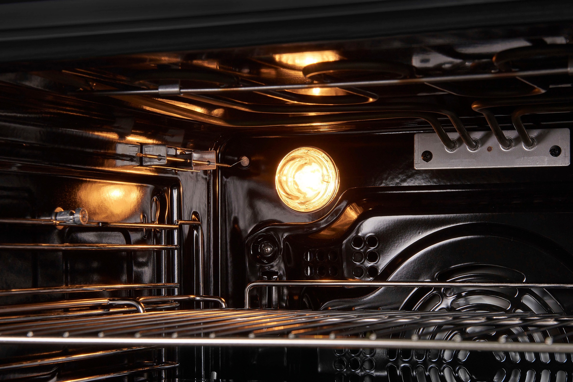 exquisit Backofen-Set »EBE76-9-H-020 inox«, mit Teleskopauszug nachrüstbar