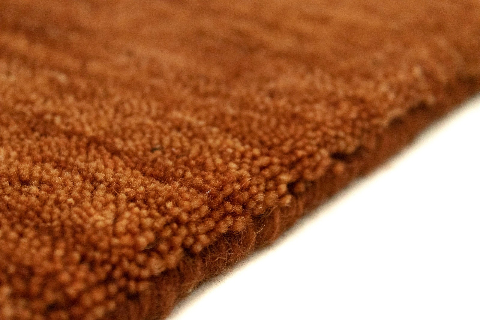 morgenland Wollteppich »Uni - Gabbeh Teppich - Softy«, rechteckig, 1,6 mm Höhe, Gabbeh Optik, Uni Farben, reine Wolle, sehr weicher Flor, Wohnzimmer