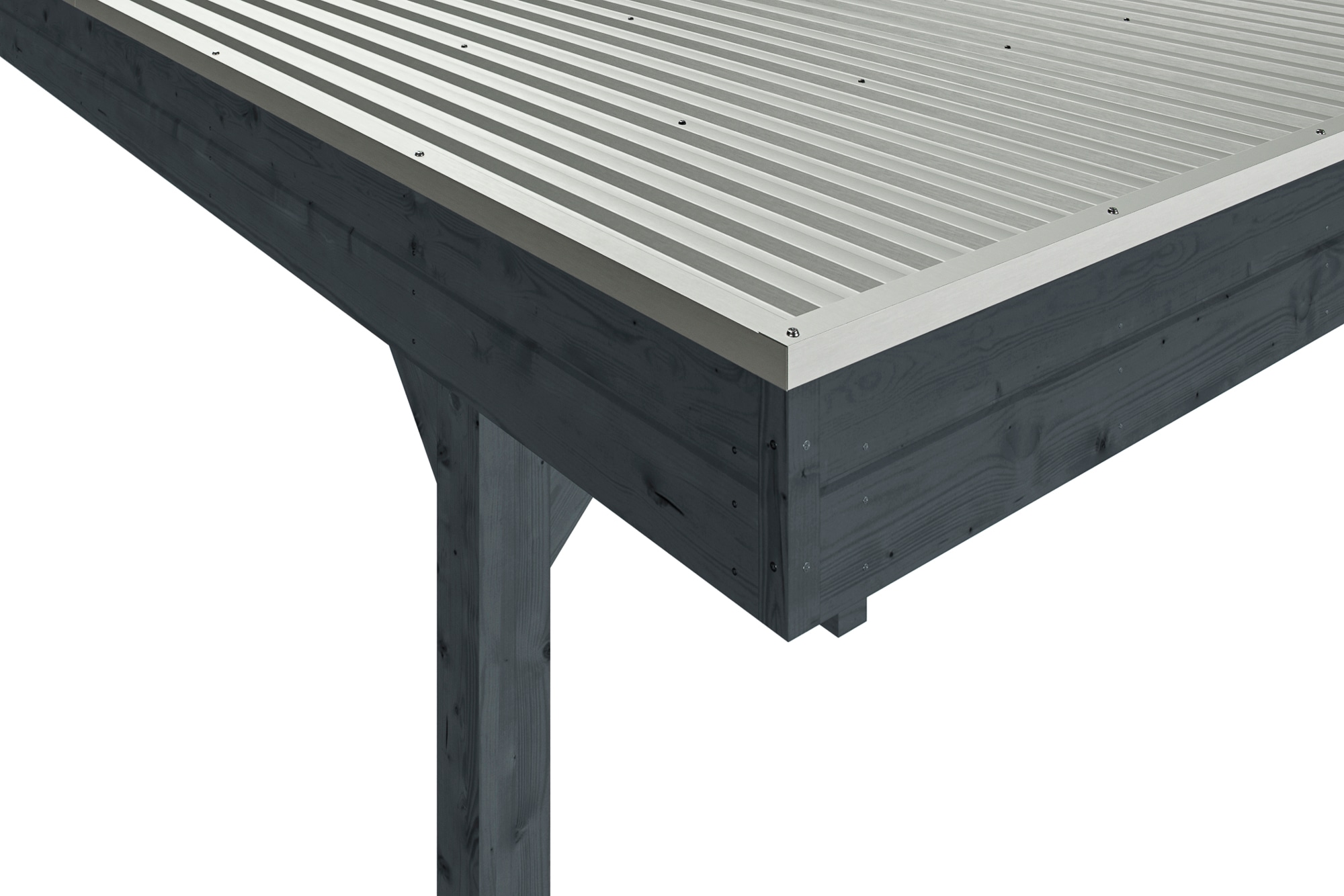 Skanholz Einzelcarport »Friesland Set 12«, Holz, 270 cm, Anthrazit