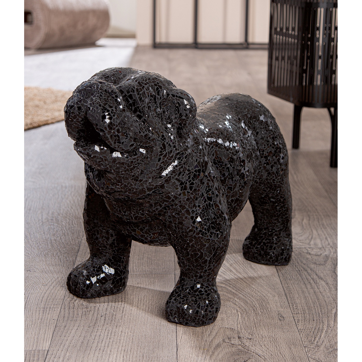 Casablanca by Gilde Tierfigur »Figur Bulldogge Black Disco schwarz H. 42 cm«