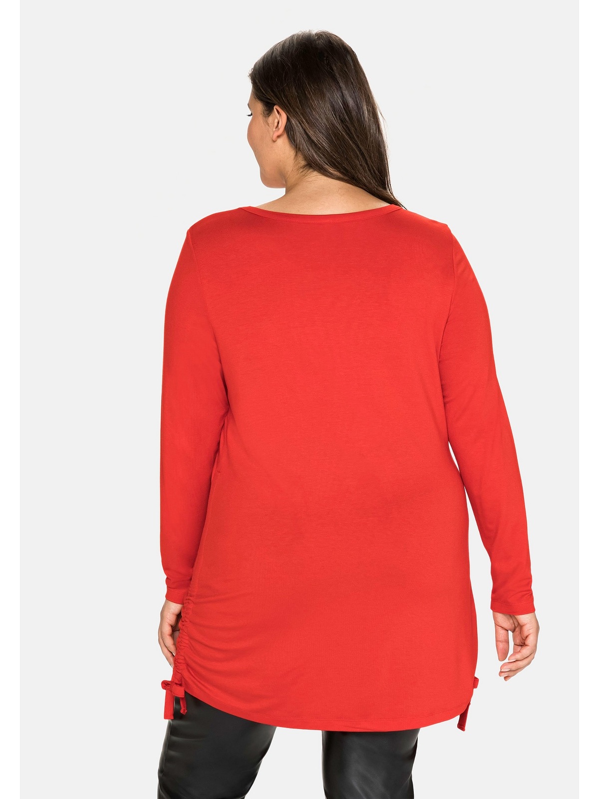 Sheego Longshirt »Große Größen«, mit Raffungen am Saum