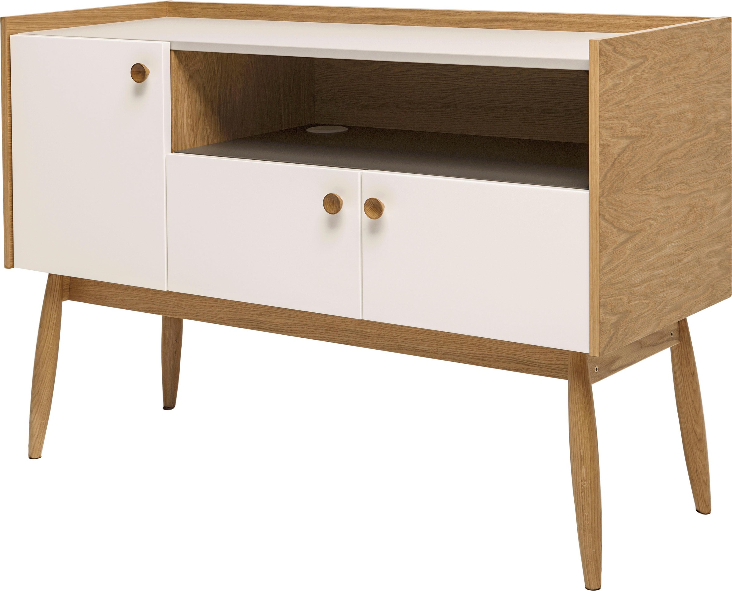 Thumbnail - Woodman Sideboard, Kommode im angesagten skandinavischen Look, Breite 115 cm, FSC