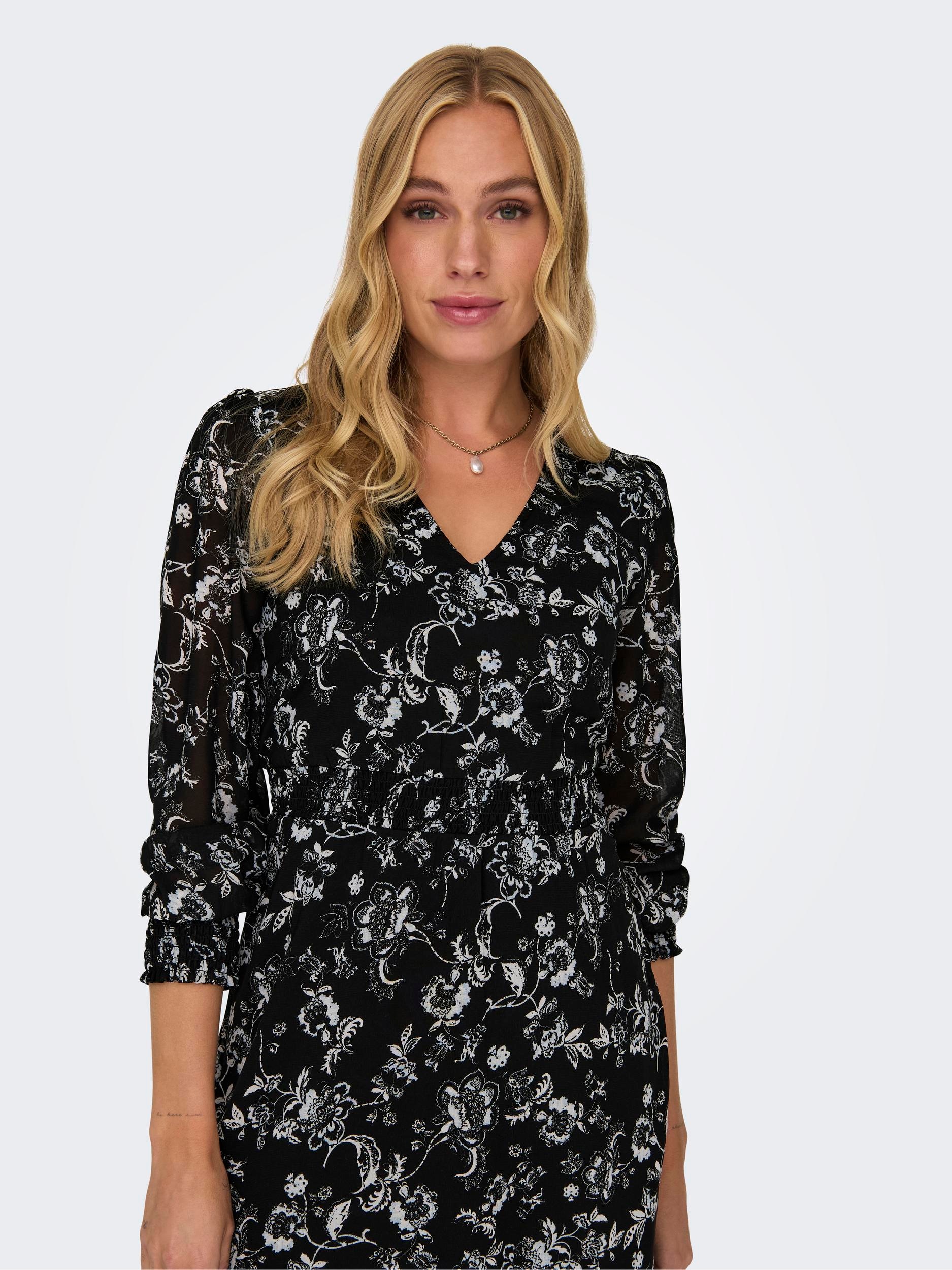 ONLY Minikleid »ONLVANESSA L/S SHORT DRESS CS PTM«, Sommerkleid