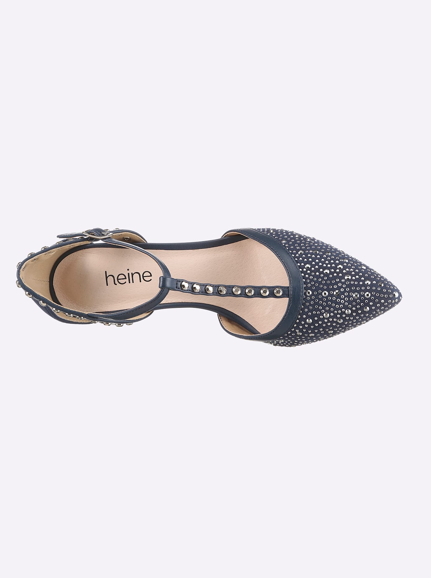 Pumps HEINE, Damen, Gr. 36, marine, Synthetik, Textil, Schuhe Pumps 3