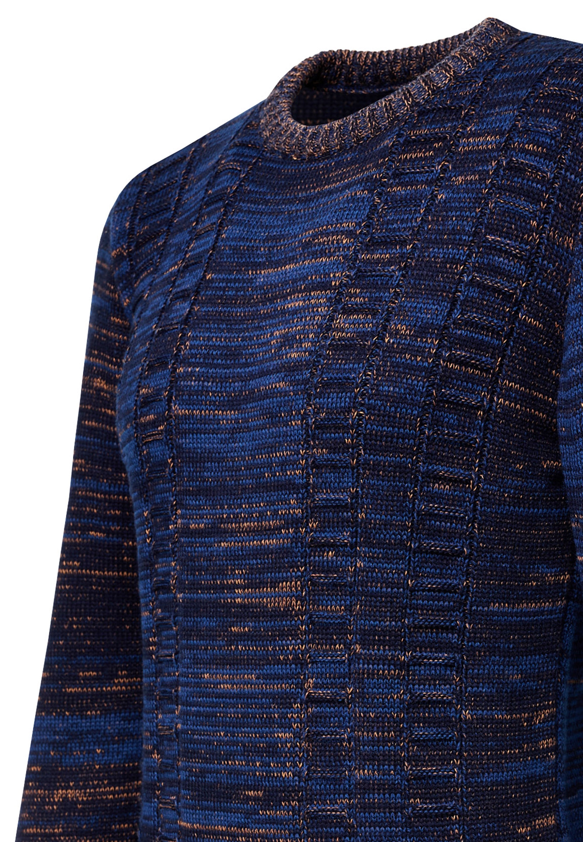 Rusty Neal Strickpullover, mit meliertem Design