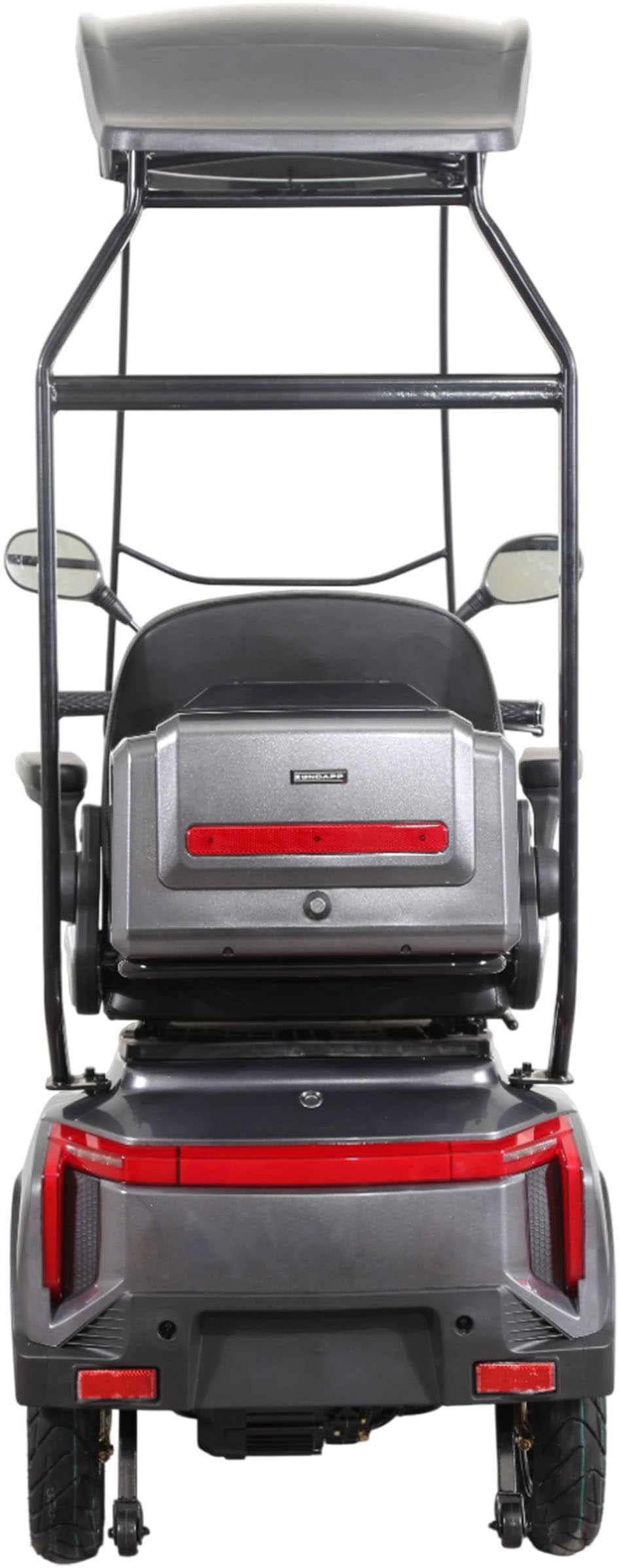 Zündapp Elektromobil »Zündapp Volt 1000W 20 km/h inkl. Topcase und Dach dunkelgrau«, Topcase, Dach
