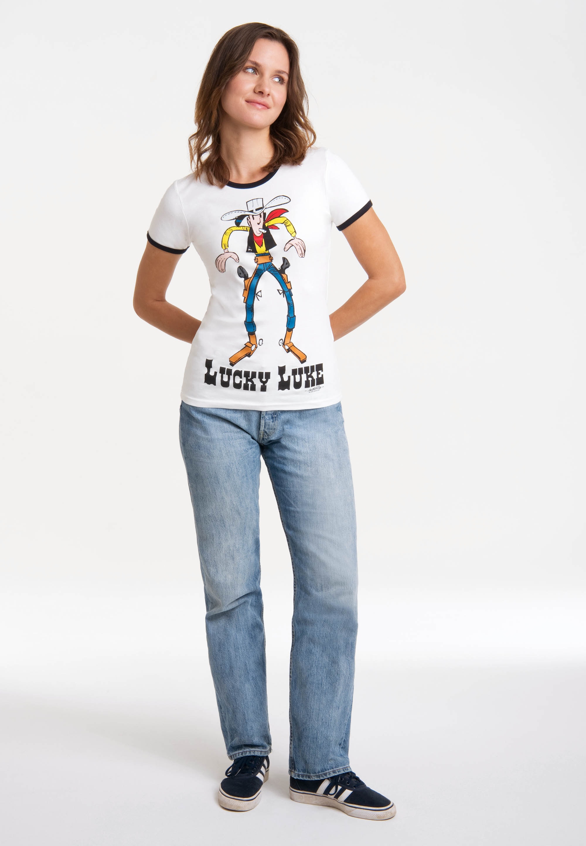 LOGOSHIRT T-Shirt »Lucky Luke«, mit lizenziertem Originaldesign