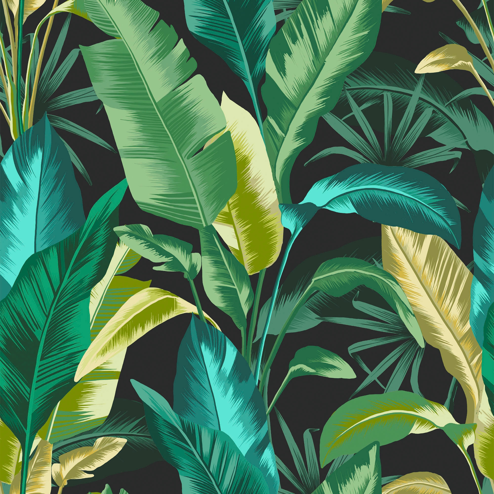 Envy Vliestapete »Leaf It Out Midnight, Sunrise and Twilight«, gemustert