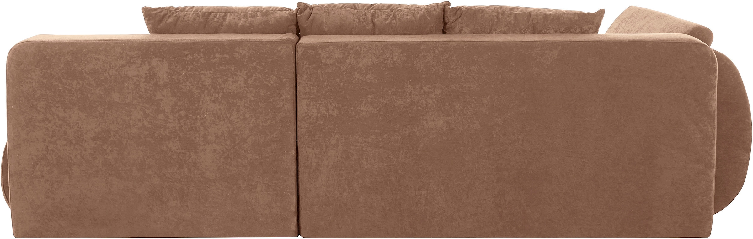 Home affaire Ecksofa »Imola, elegant und modern, aktuelle Steppung im Sitz, bequem, L-Form« frei im Raum stellbar, wahlweise mit Bettfunktion und Bettkasten