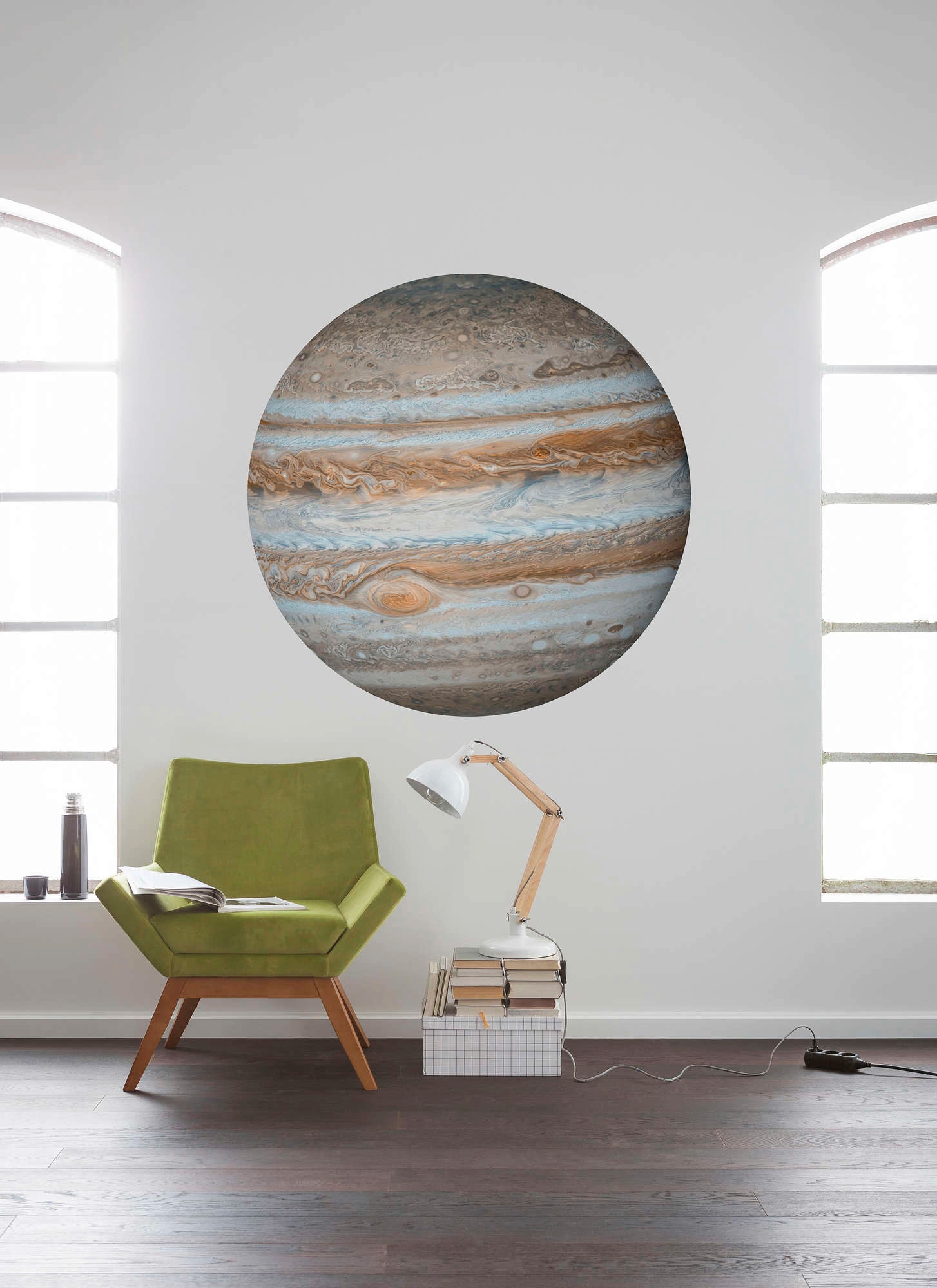 Komar Vliestapete »Vlies selbstklebend - Jupiter - Größe 125 x 125 cm« bedruckt glatt Wohnzimmer, Schlafzimmer
