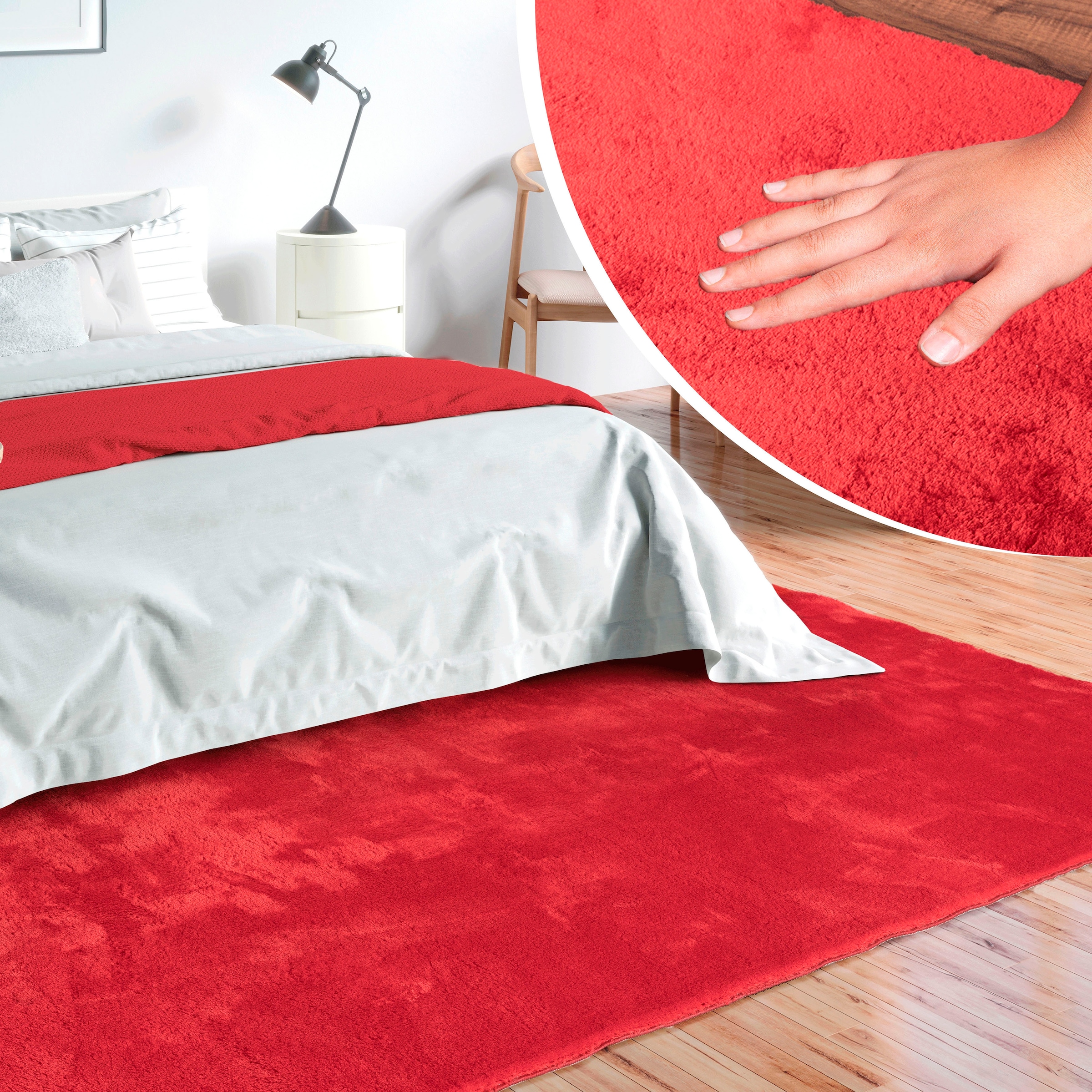 merinos Teppich "Loft 37, Kunstfellteppich" rechteckig 16 mm Höhe weich und günstig online kaufen