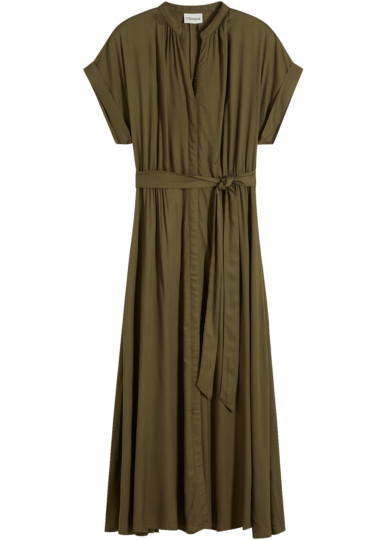 bonprix Hemdblusenkleid für stilvollen Auftritt, aus Viskose, ausgestellte Passform