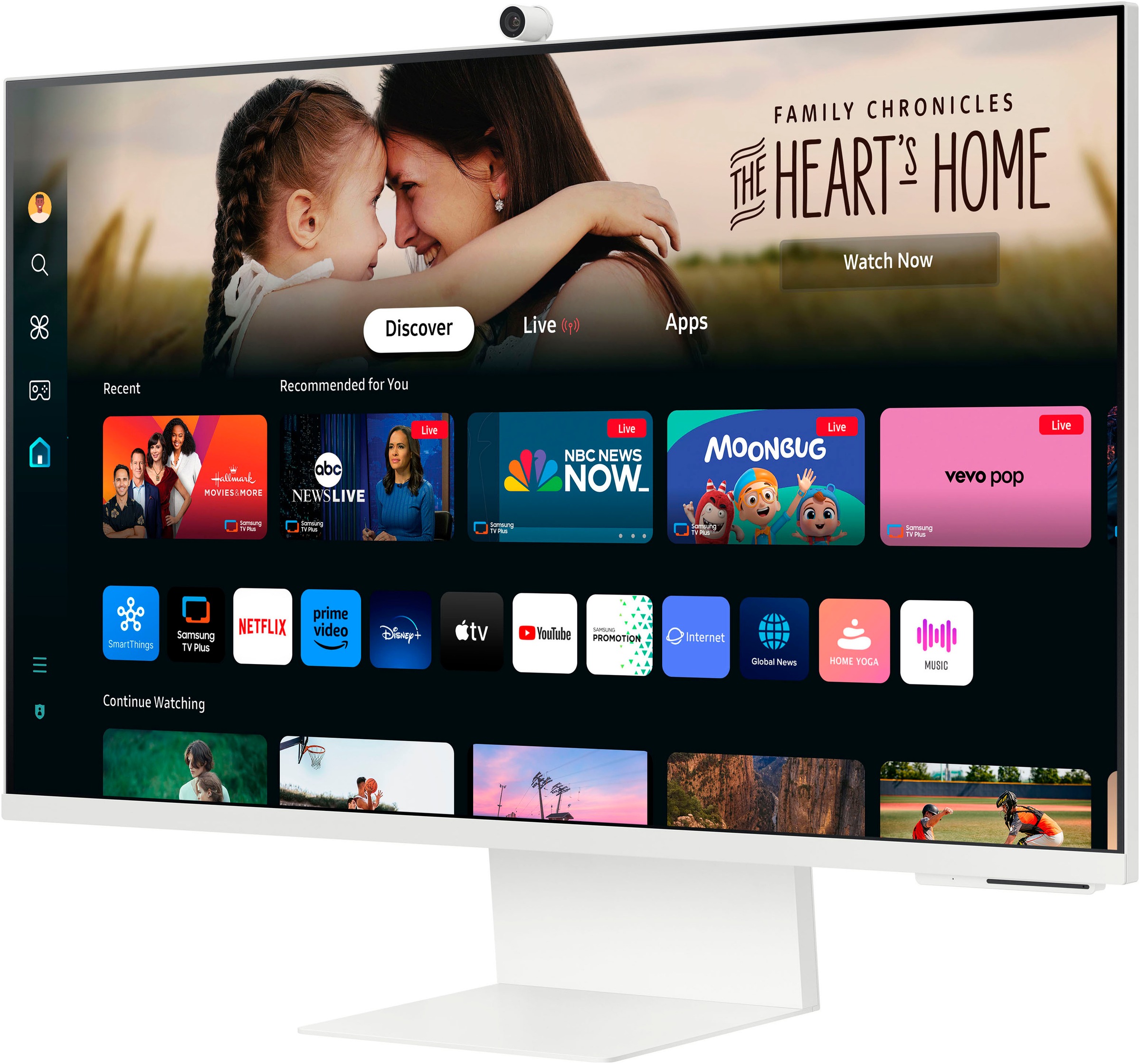 Samsung Smart Monitor »S32DM801UU«, 80 cm/32 Zoll, 3840 x 2160 px, 4K Ultra HD, 4 ms Reaktionszeit, 60 Hz, 4K AI Upscaling