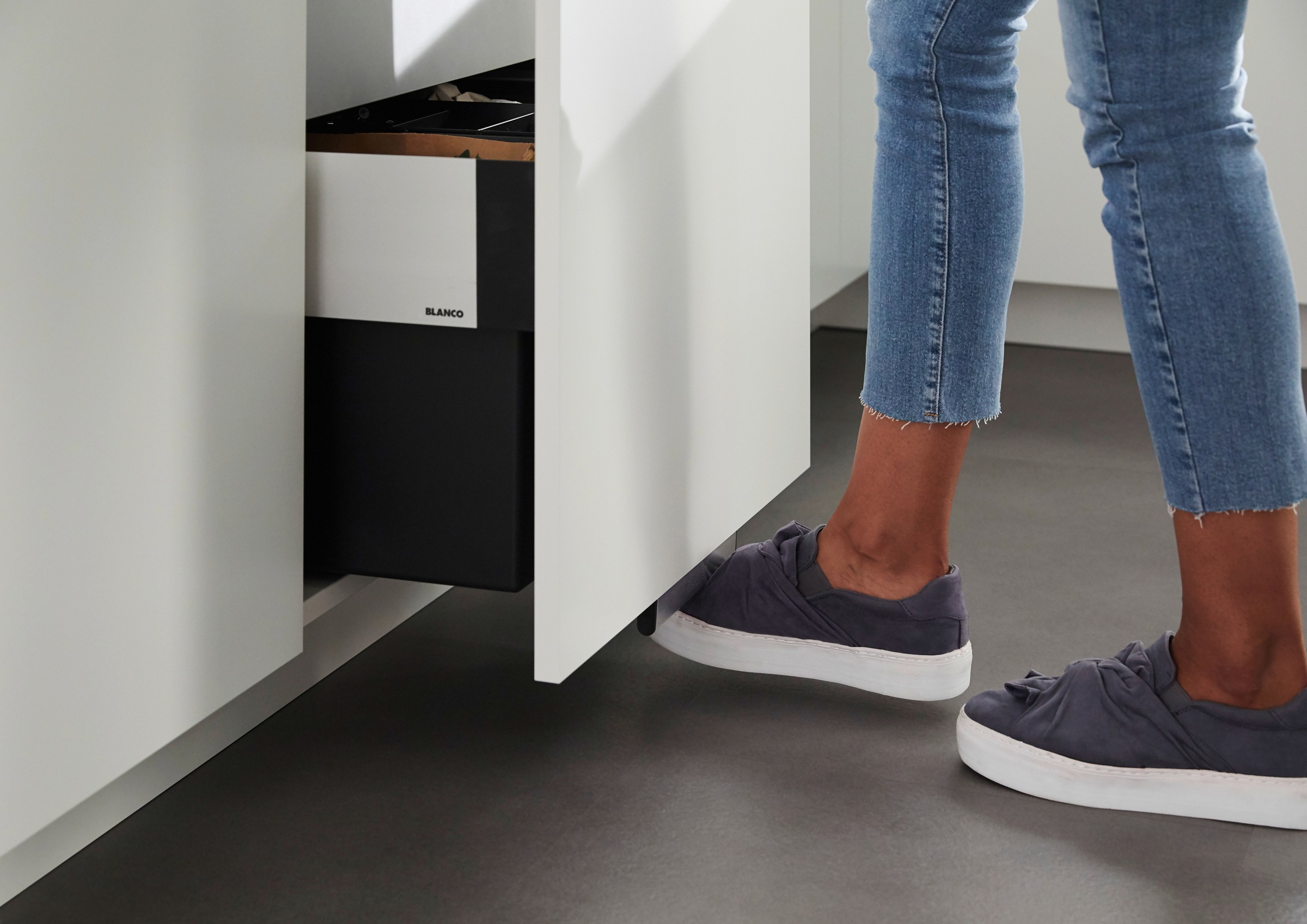 Blanco Mülltrennsystem »Select II 45/2«, 2 Behälter, Kunststoff, Stahlblech, 450 mm Untermass