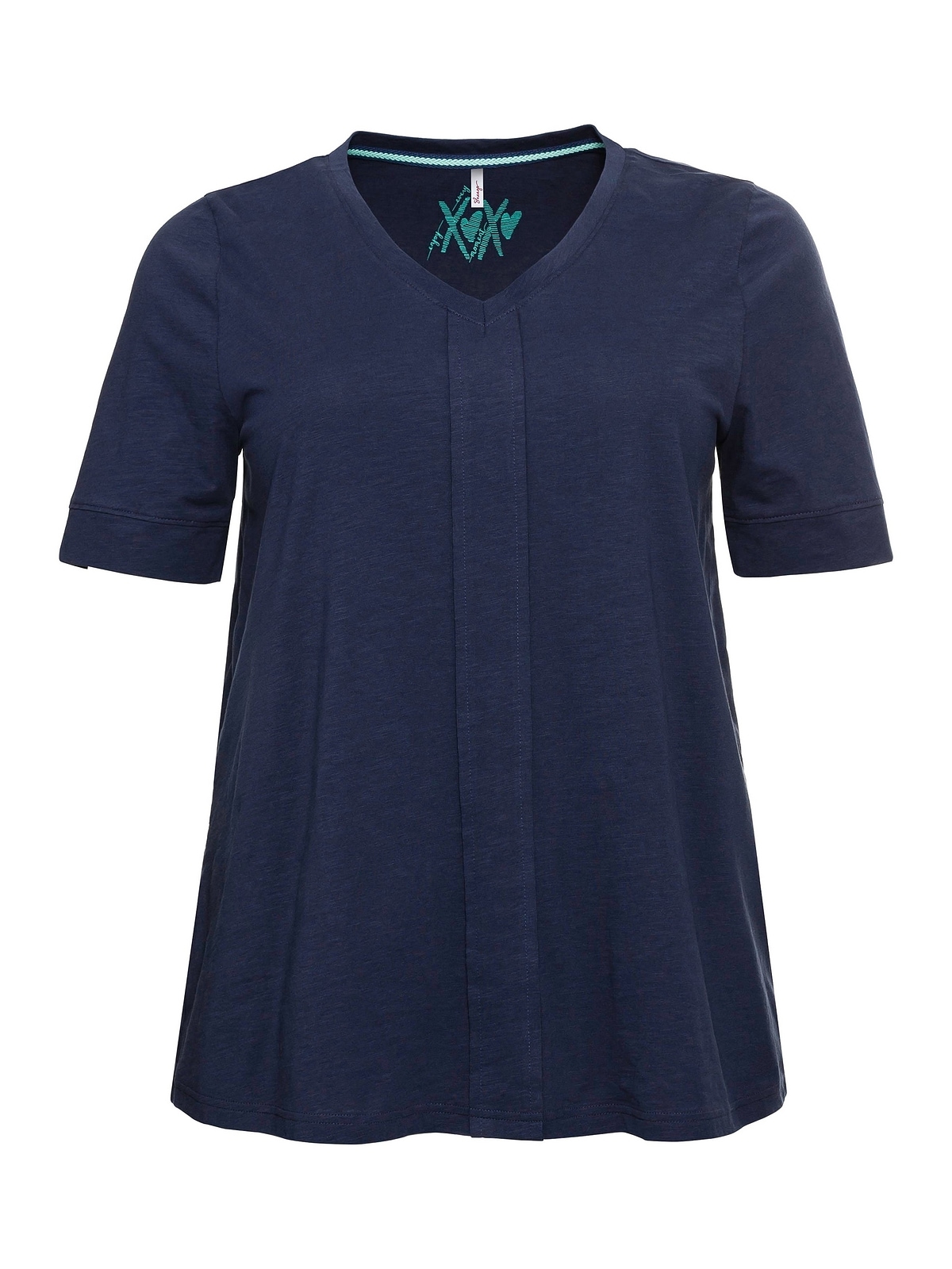 Sheego T-Shirt vorne mit Falte »Große BAUR kaufen | Größen«, dekorativer für