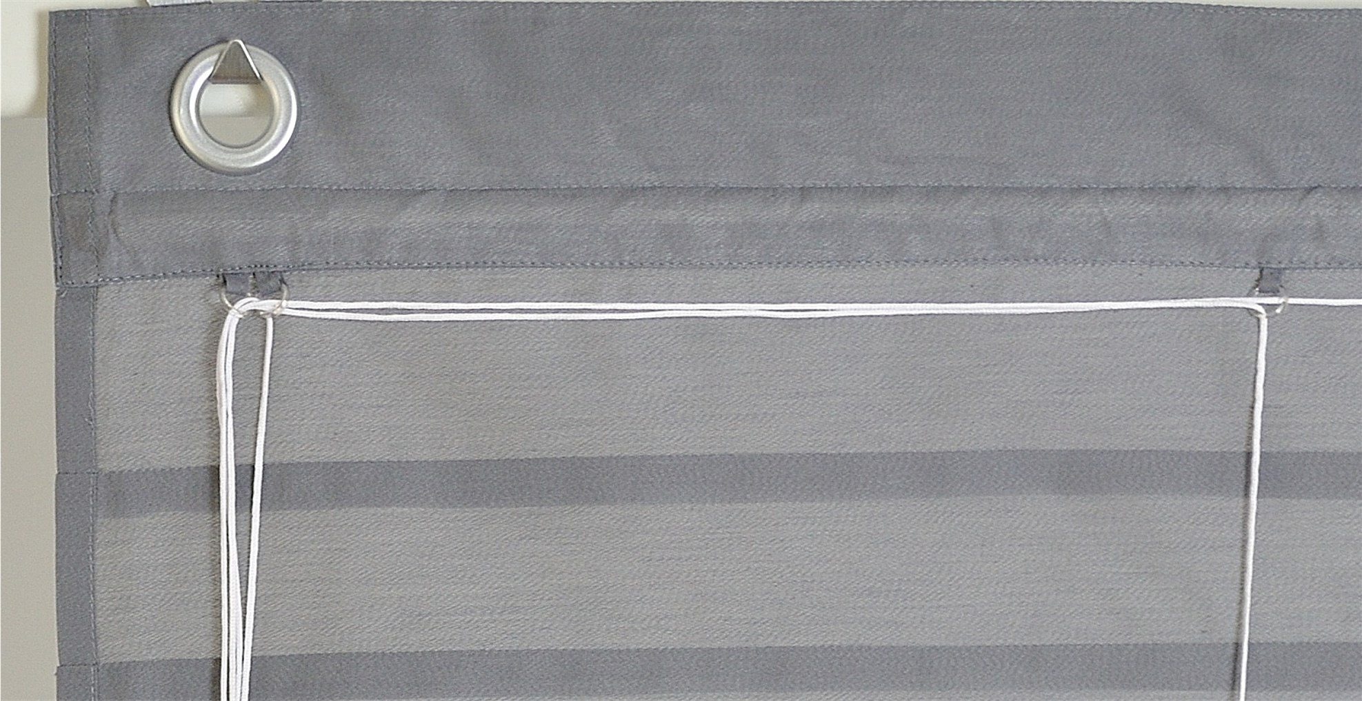 Kutti Raffrollo "Kessy Biese" mit Hakenaufhängung ohne Bohren halbtranspare günstig online kaufen