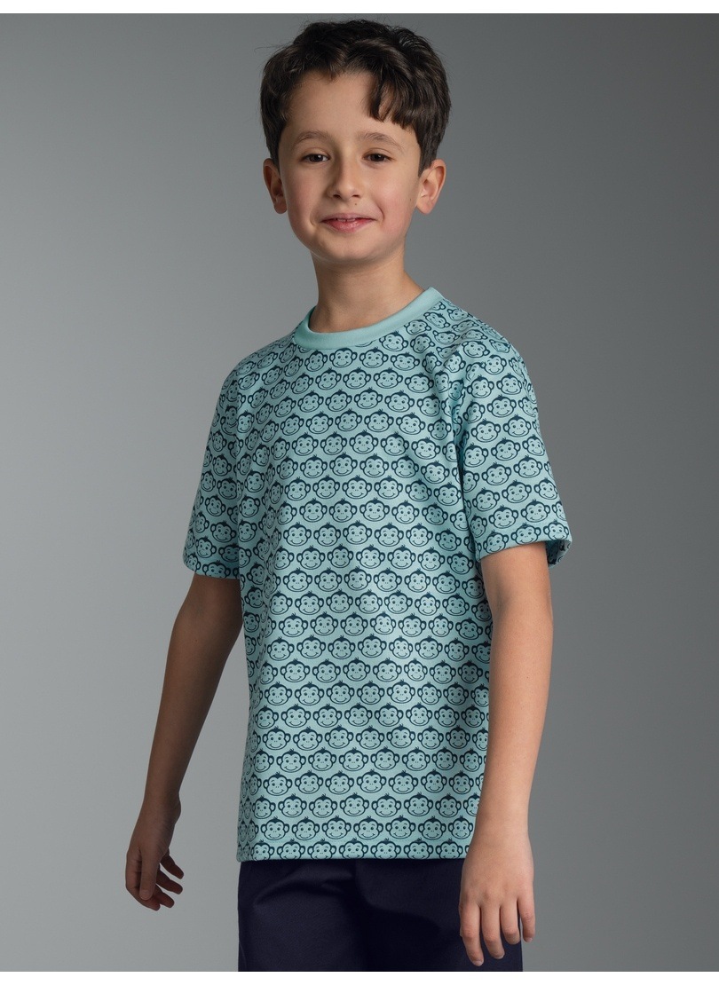 Thumbnail - Trigema T-Shirt "TRIGEMA T Shirt mit Allover-Muster "Äffchen"" 1