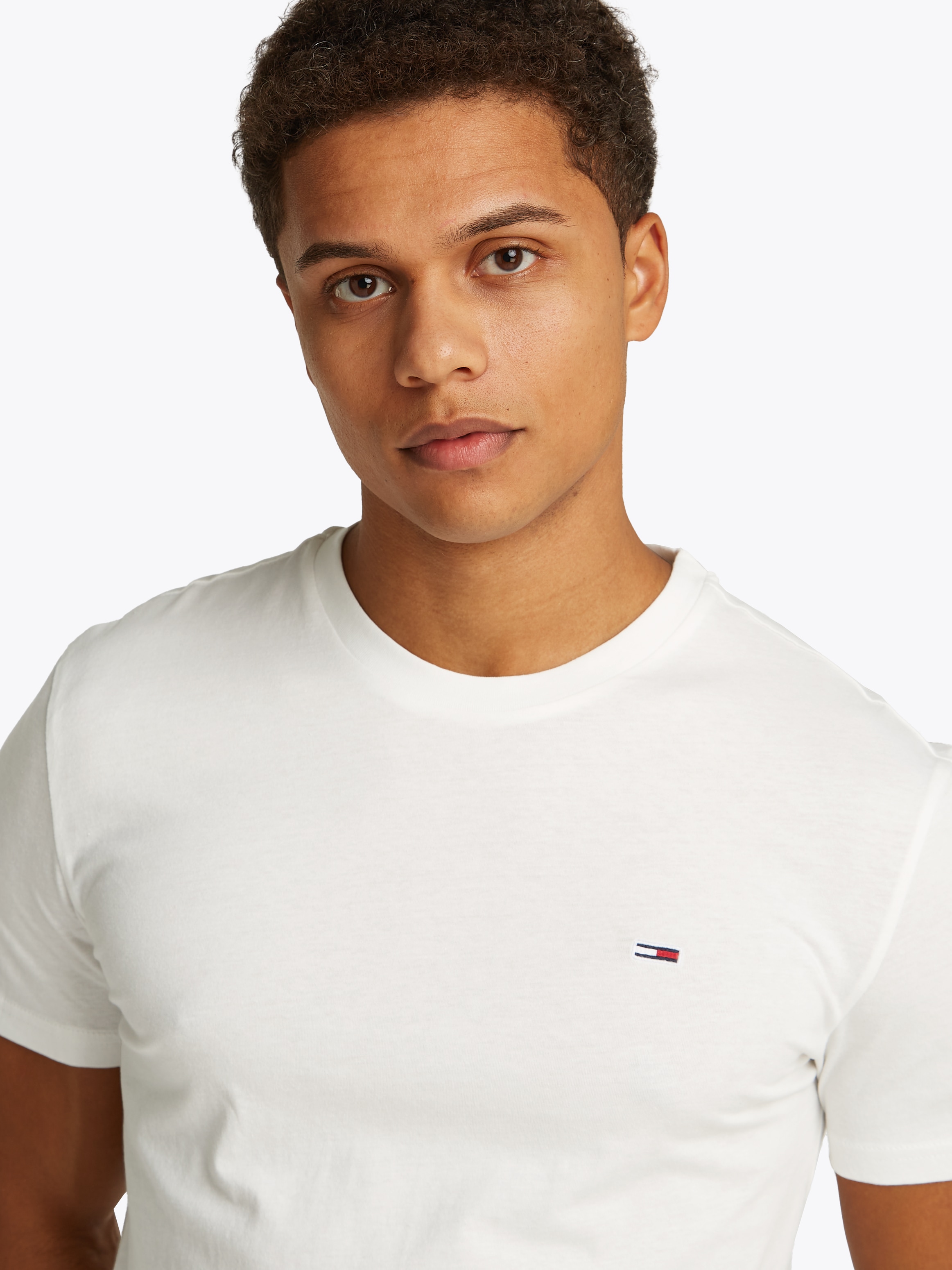Tommy Jeans T-Shirt »TJM XSLIM 3 PACK TEE«, Mit Rundhalsausschnitt
