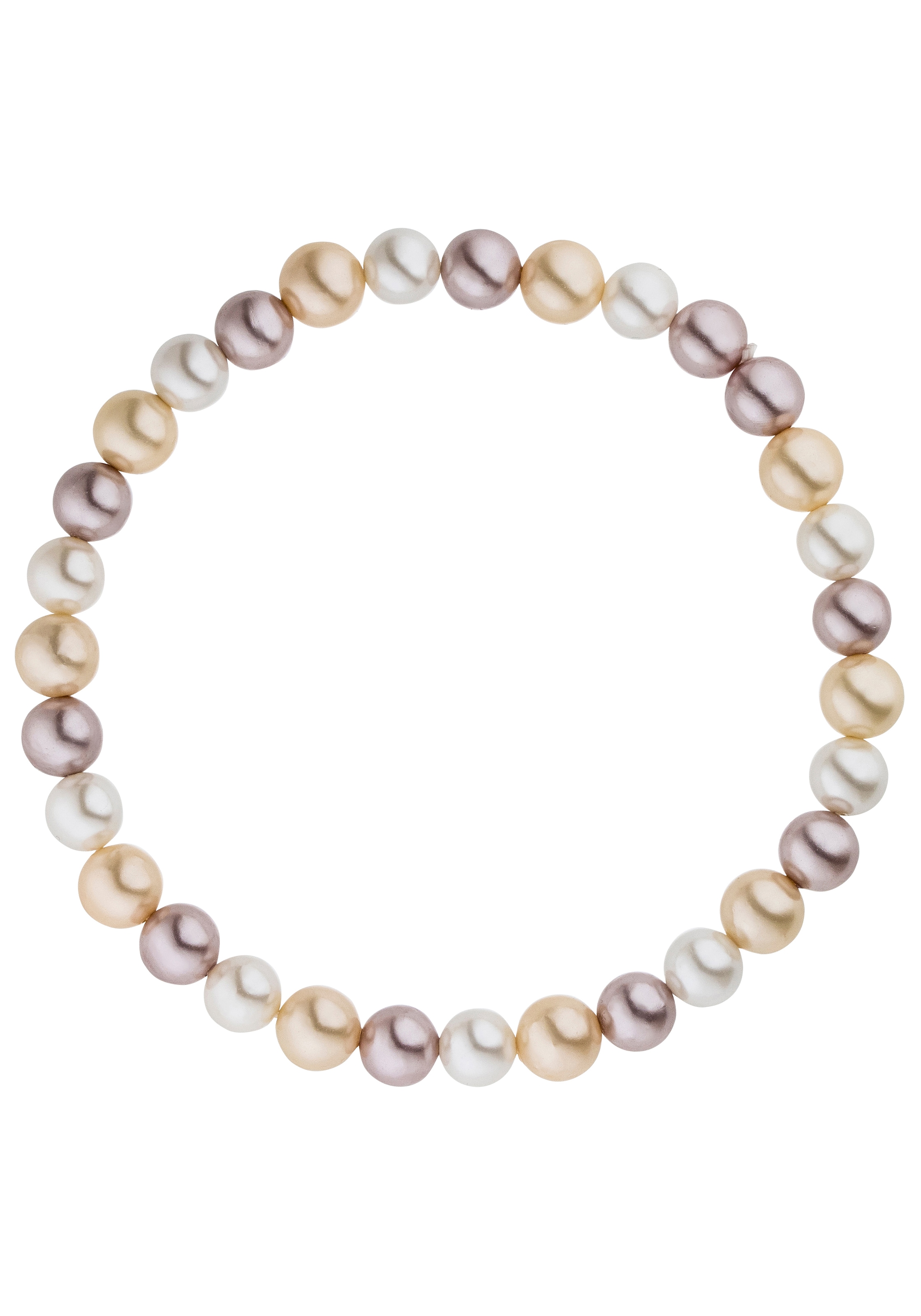 JOBO Armband »Muschelkern-Perlen 6 mm« multicolor 17 cm