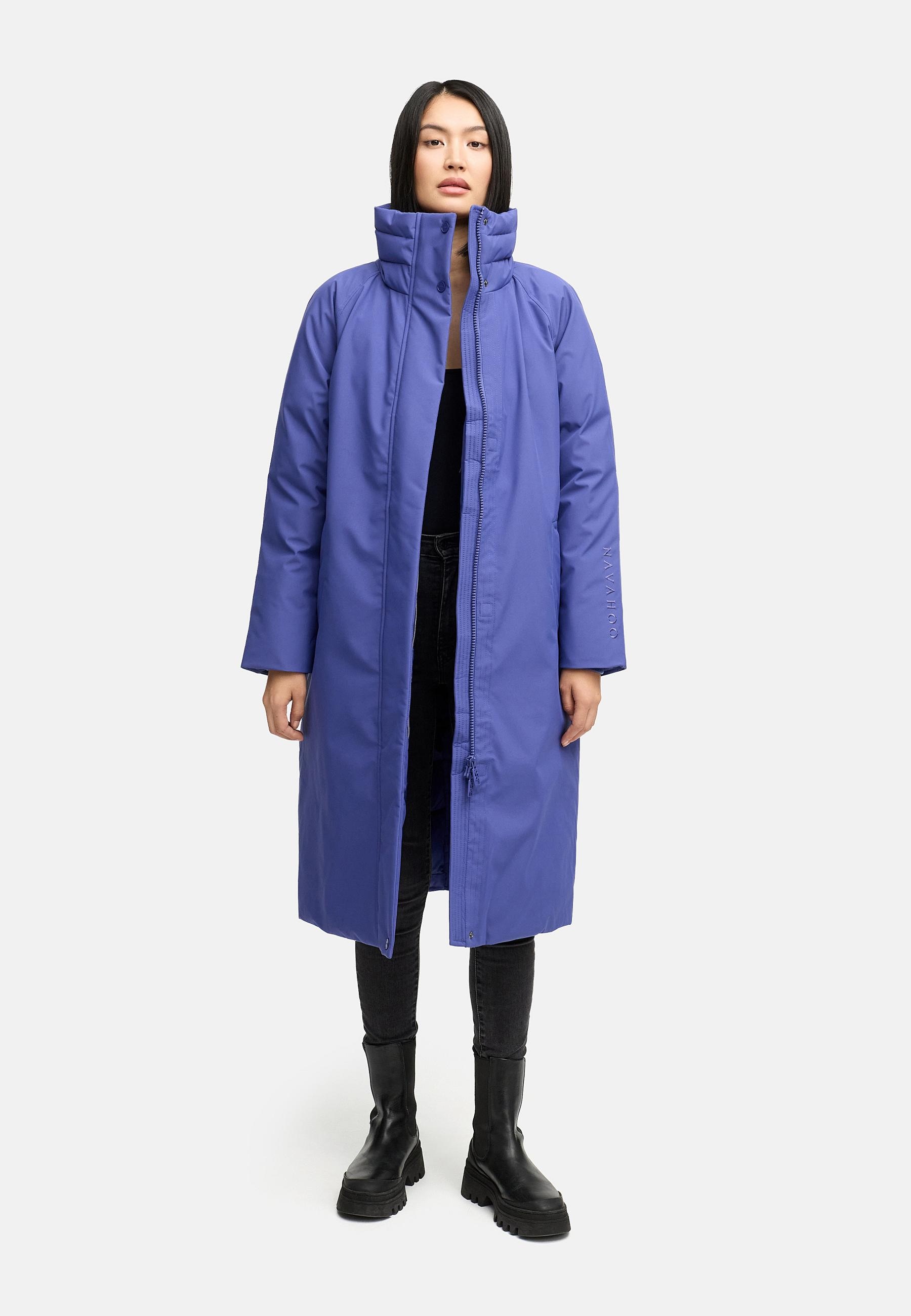 Navahoo Wintermantel »Traumblüte 14«, Warmer Parka mit Stehkragen