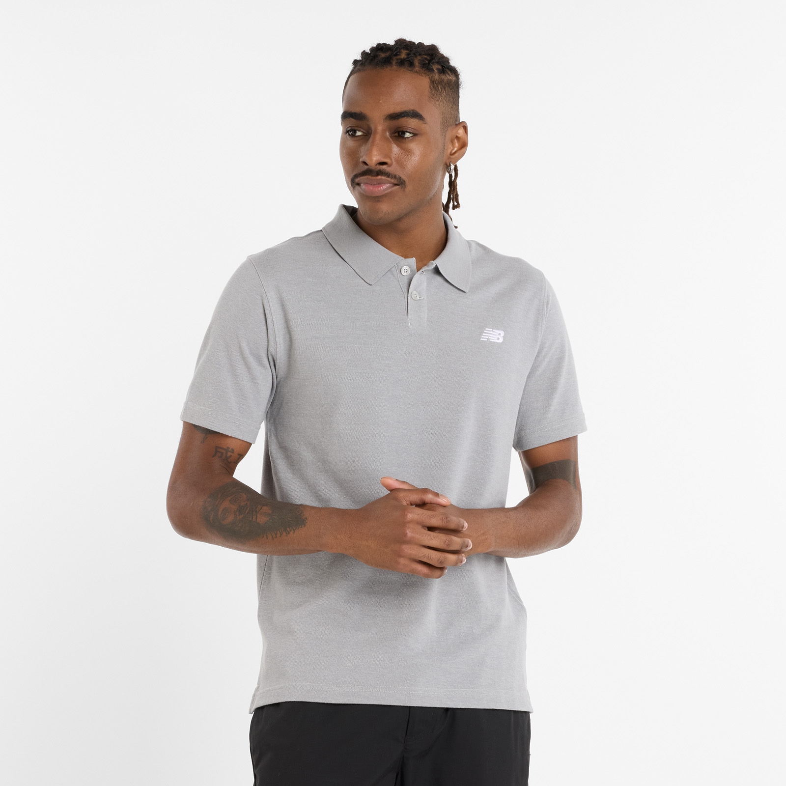 New Balance Poloshirt "Cotton Pique Polo" mit Polokragen, Kurzarm, aus Baumwolle und Polyester