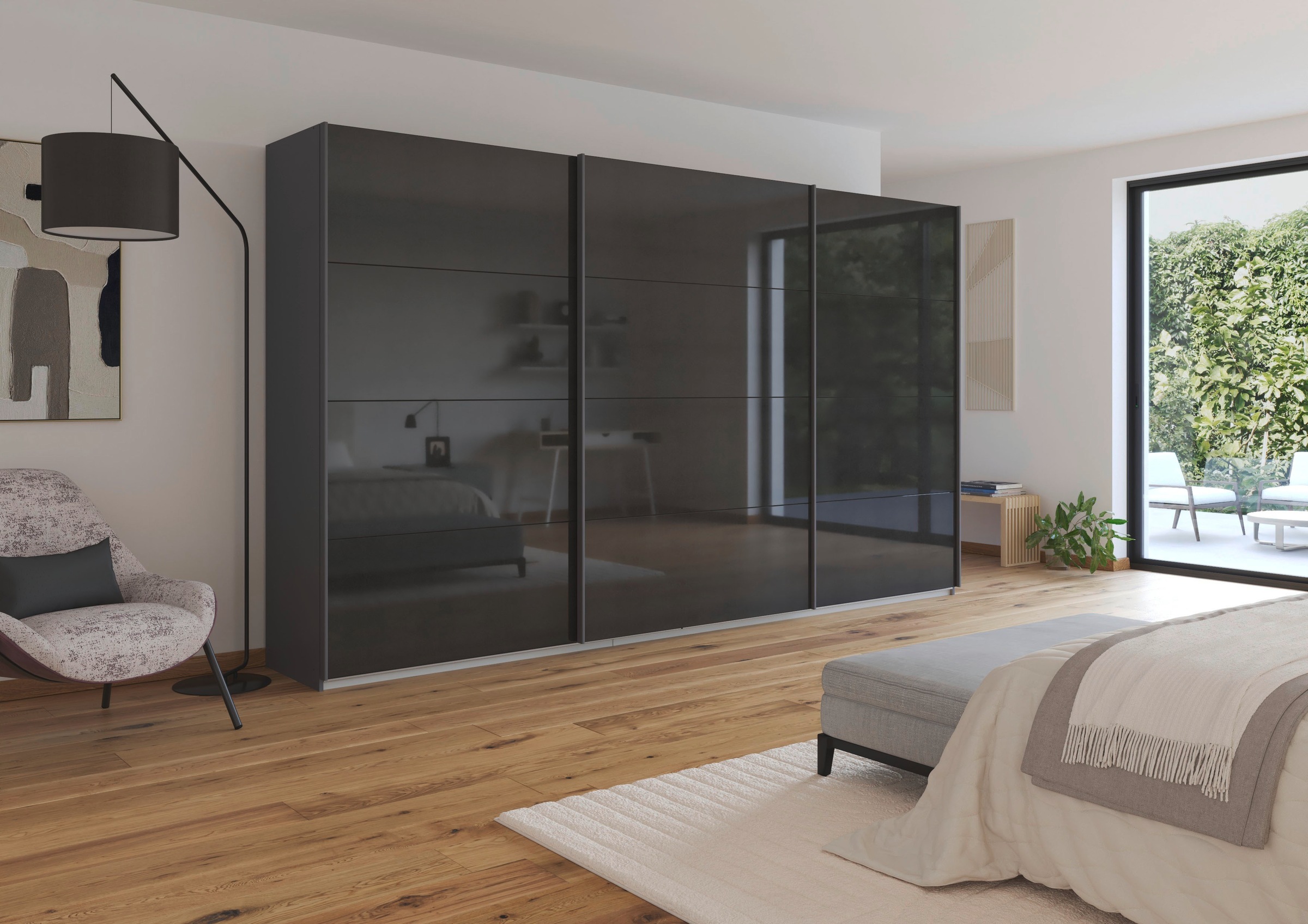 rauch Schwebetürenschrank "Kleiderschrank Schrank Garderobe AGORDO mit Deko günstig online kaufen