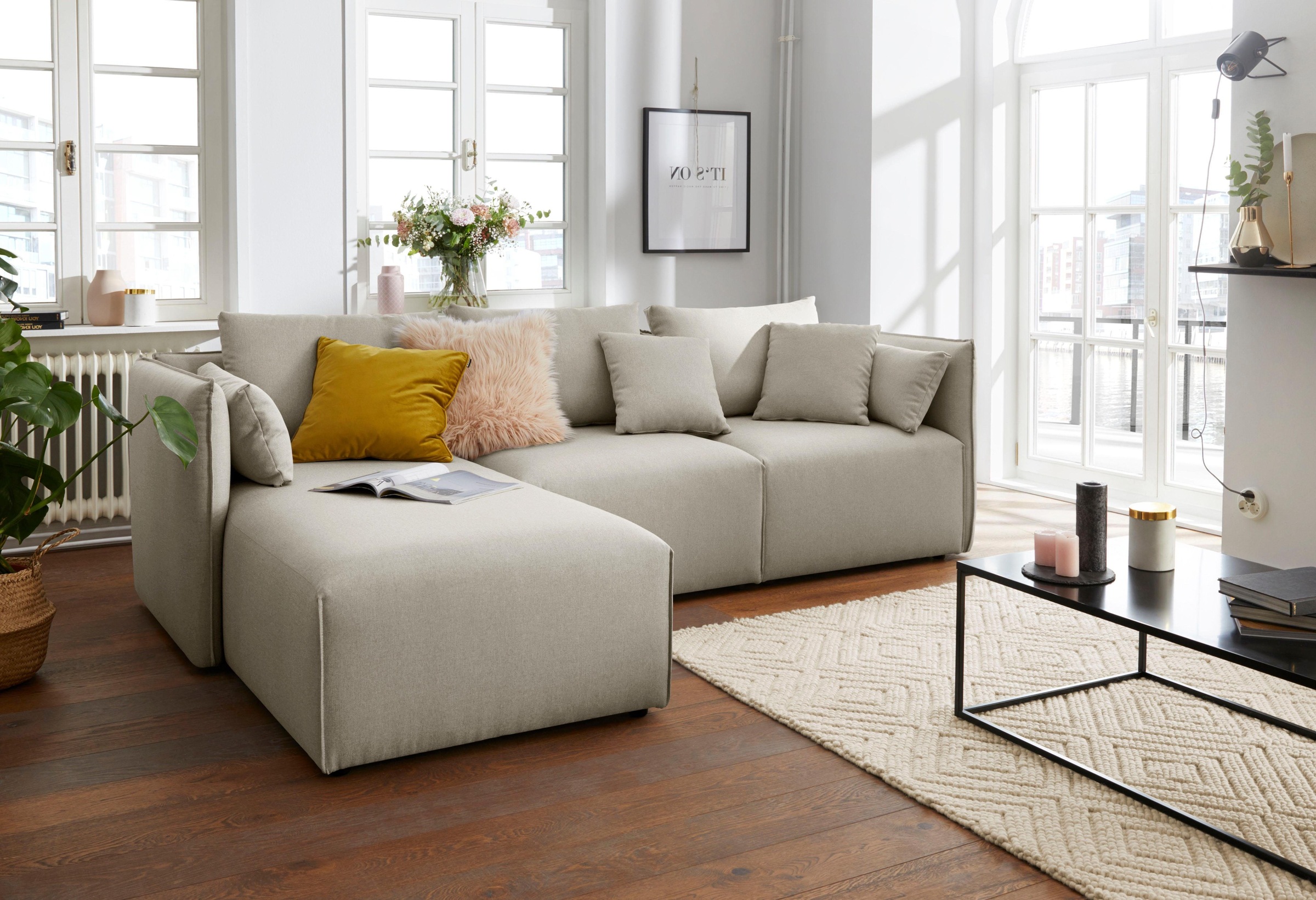 OTTO home Ecksofa "Nöre L-Form" 3 Teile, in vielen Bezugsqualitäten und Far günstig online kaufen