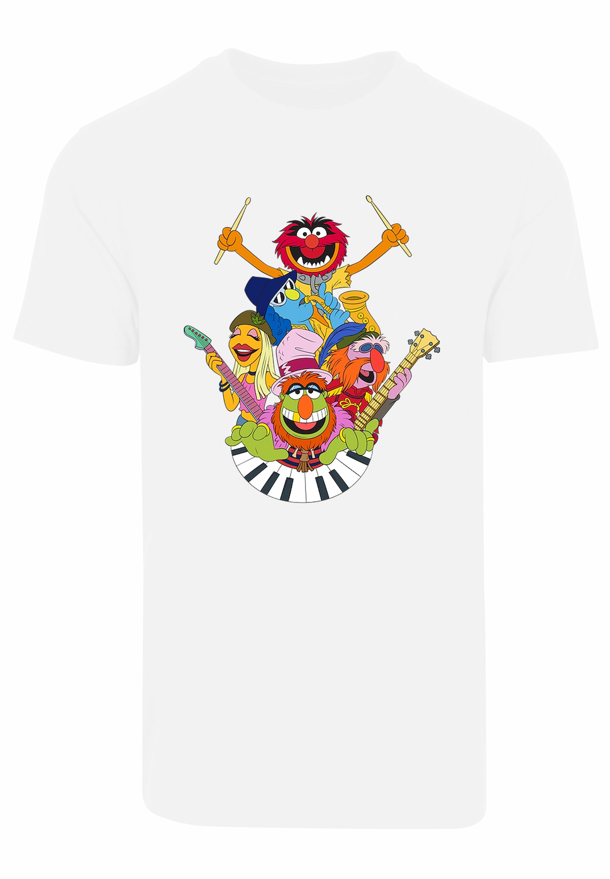 F4NT4STIC T-Shirt »Disney Muppets Dr.Teeth and The Electric Mayhem«, Herren,Premium Merch,Regular-Fit,Basic,Bedruckt