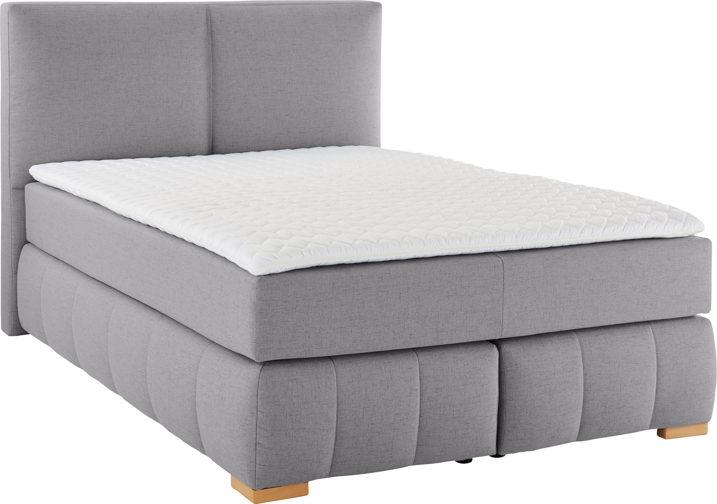 Home affaire Boxspringbett "Wehma" inkl. Topper in 3 verschiedenen Matratze günstig online kaufen