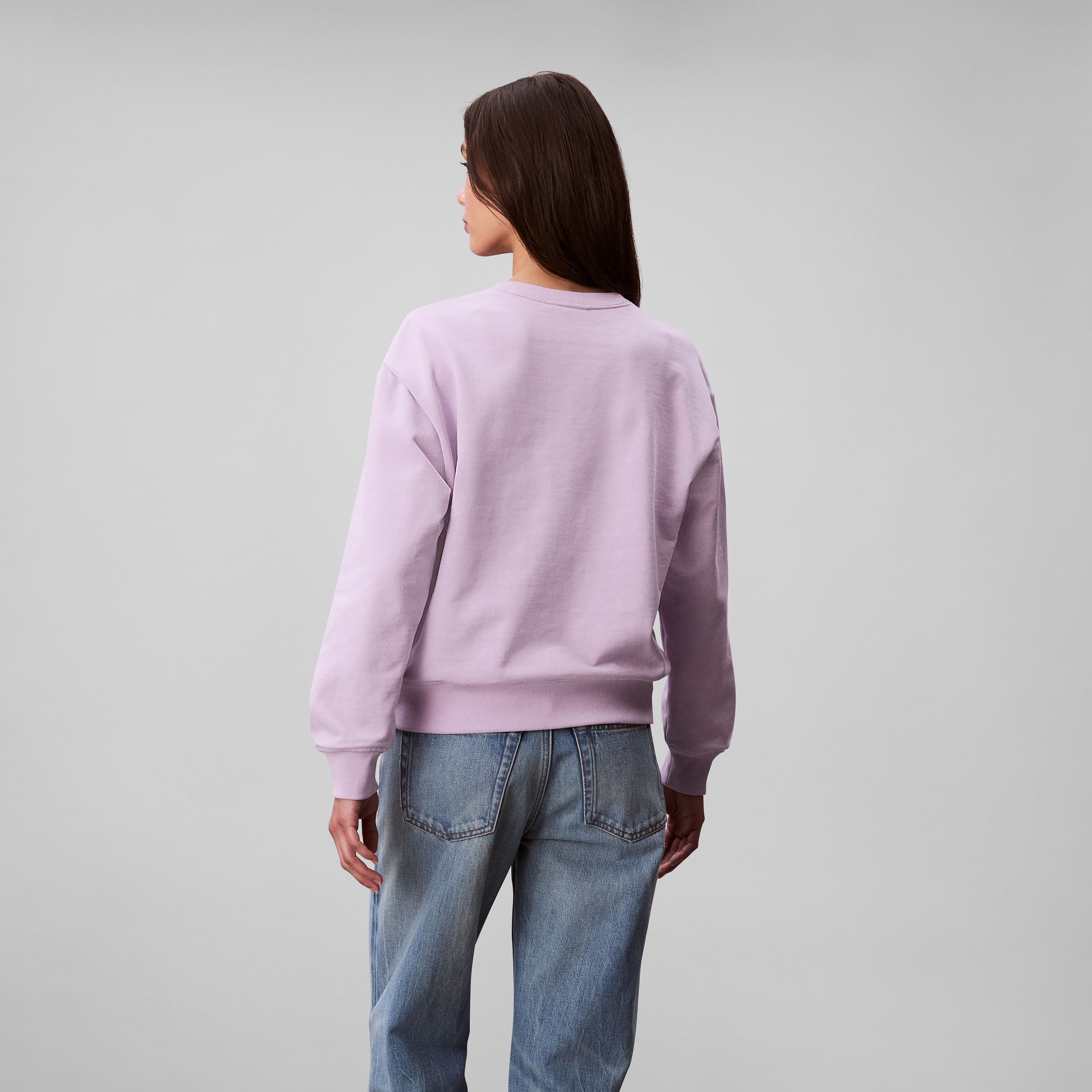 Calvin Klein Jeans Sweatshirt "LS MNLG FRNCH TRRY R", Mit Rundhalsausschnit günstig online kaufen