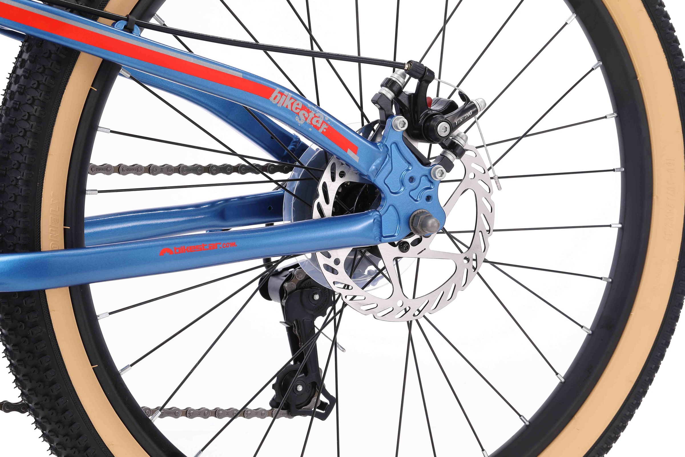 Bikestar Jugendfahrrad, 21 Gang, Shimano, RD-TY300 Schaltwerk, Kettenschaltung, für Damen und Herren, Kettenschaltung