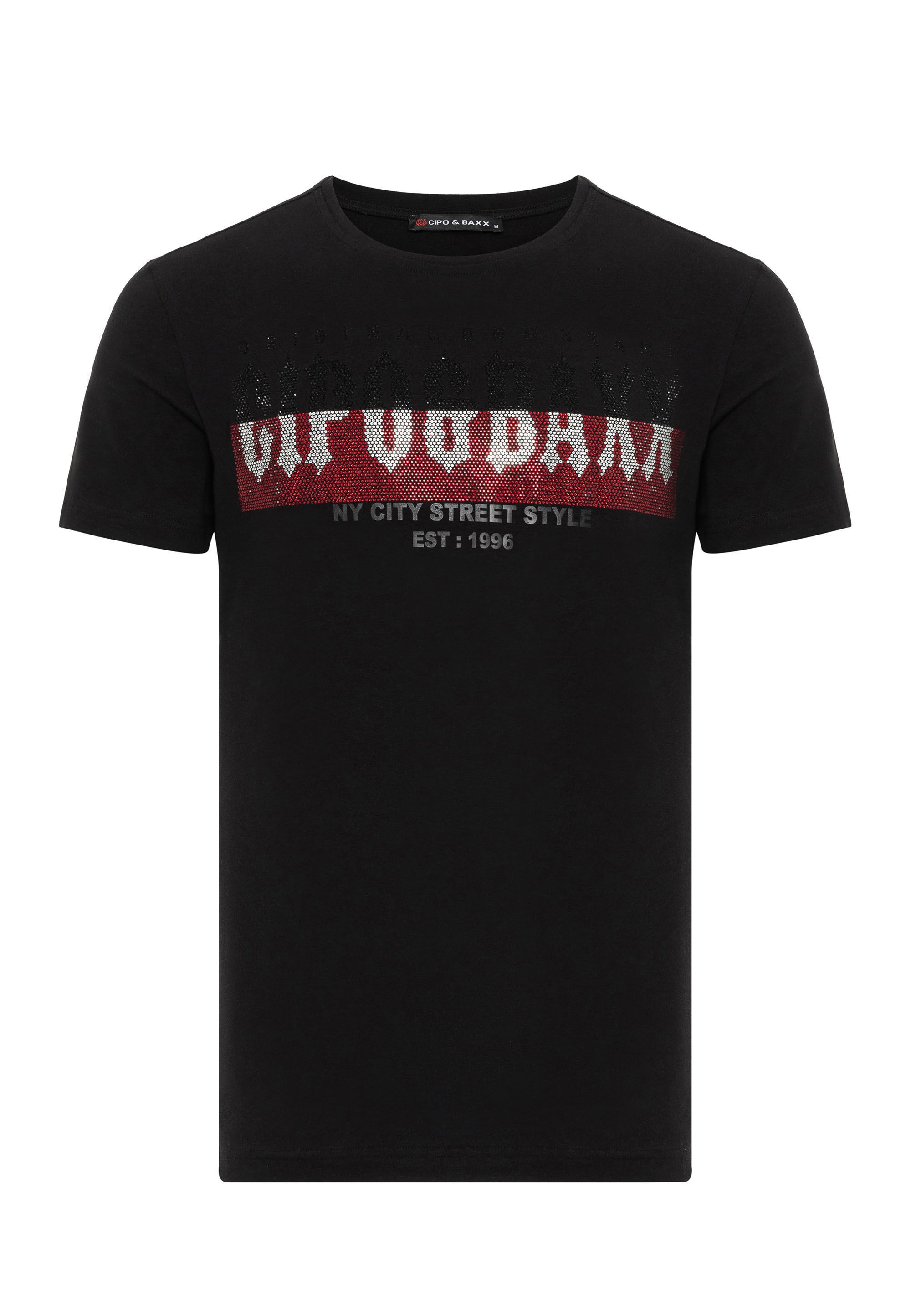 Cipo & Baxx T-Shirt »T-Shirt« mit markantem Print