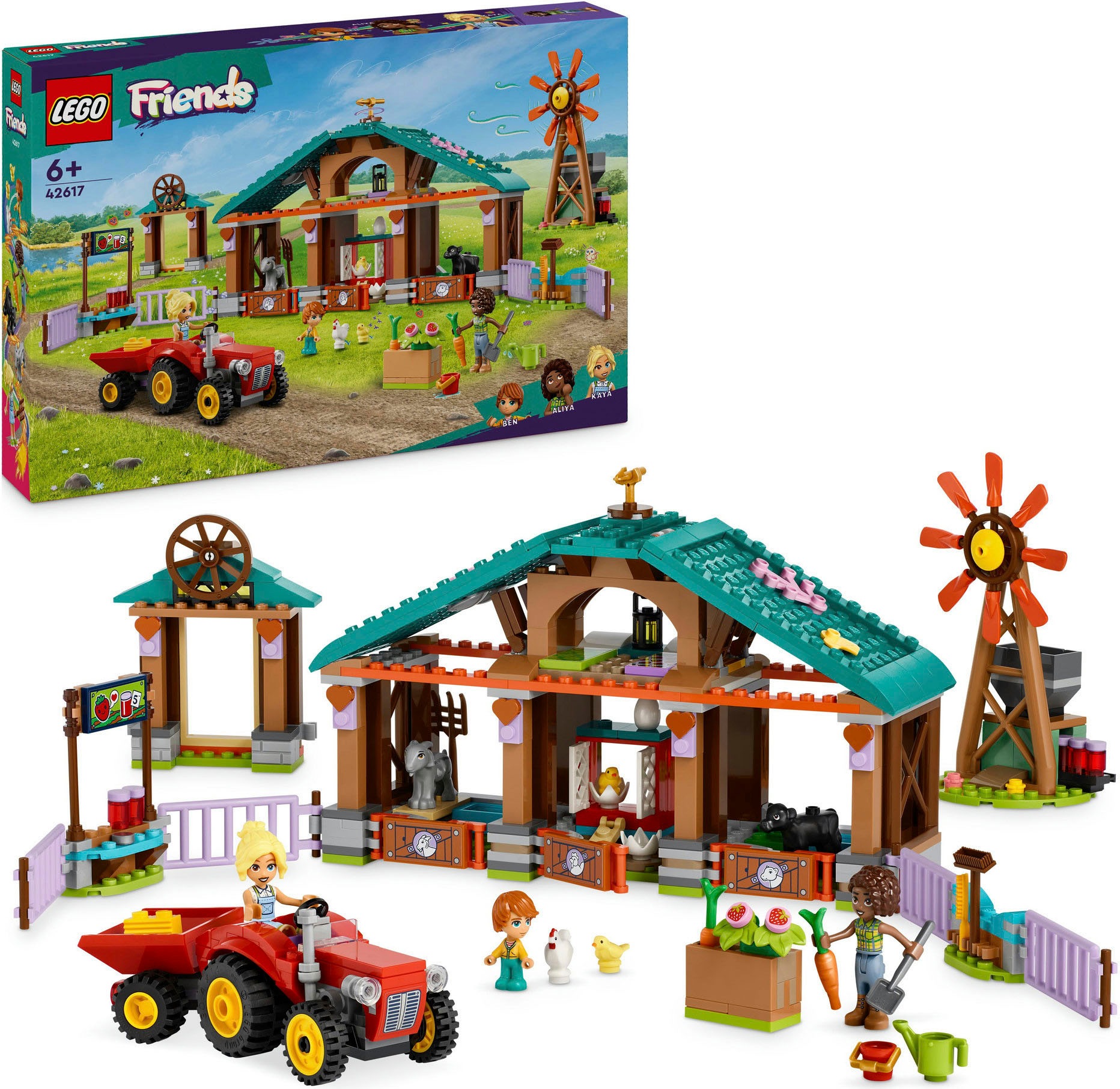 LEGO® Konstruktionsspielsteine »Auffangstation für Farmtiere (42617), LEGO Friends«, (489 St.), Made in Europe