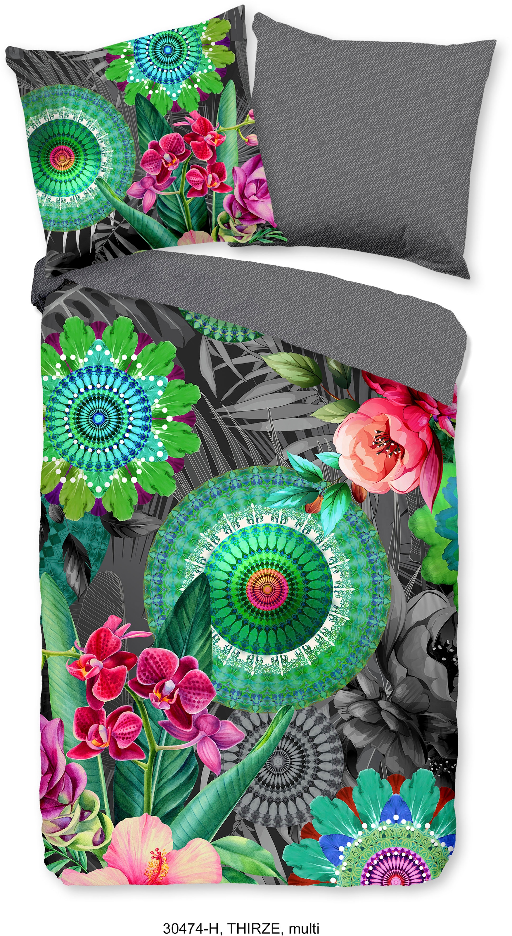 hip Wendebettwäsche "Thirze" 2 Stk. tlg. Mako-Satin, 135x200, Reißverschlus günstig online kaufen