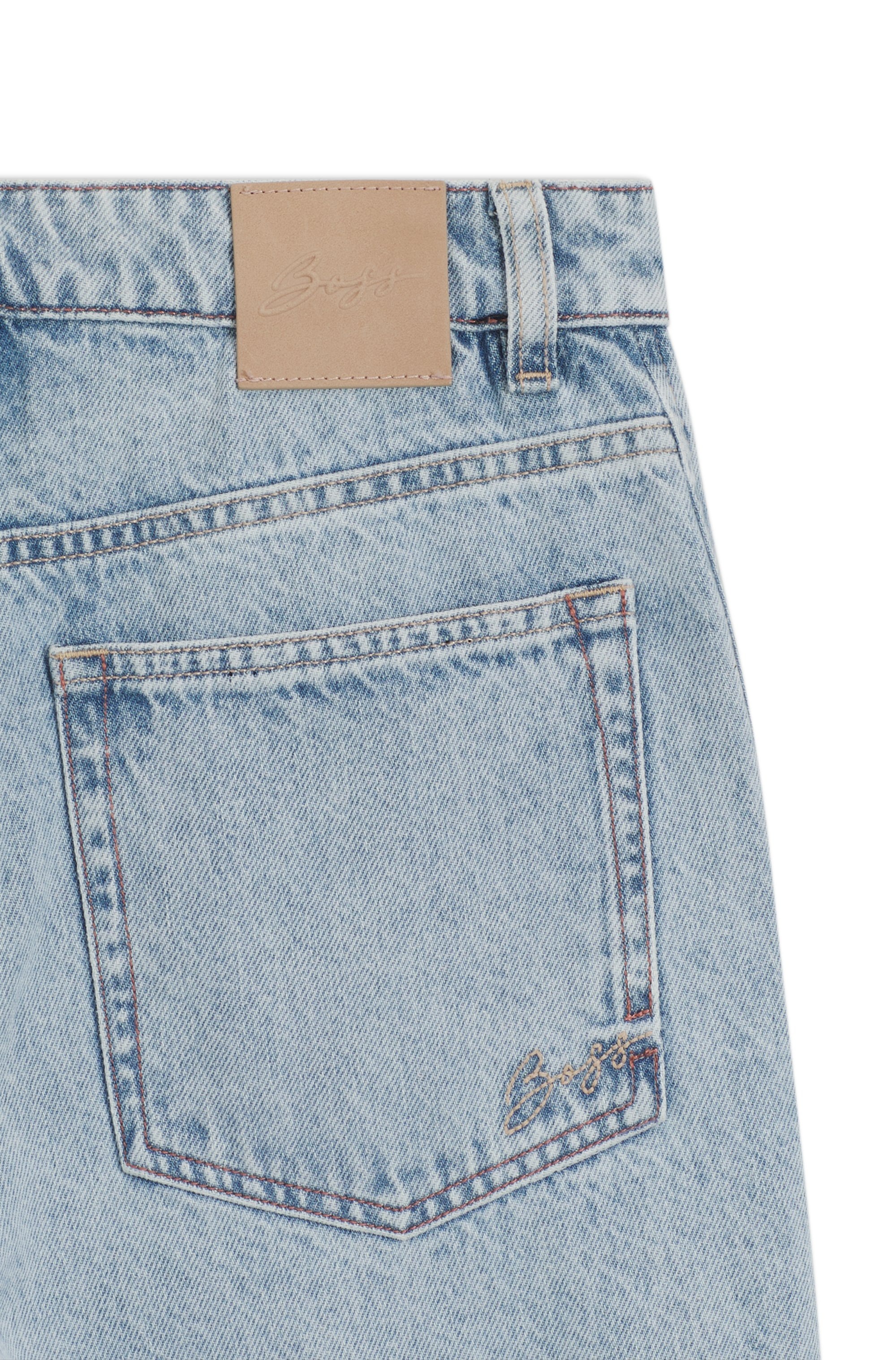 BOSS ORANGE High-waist-Jeans »MARLENE SLIT HR Premium Damenmode« mit Wide Leg-Passform, Schlitz-Details