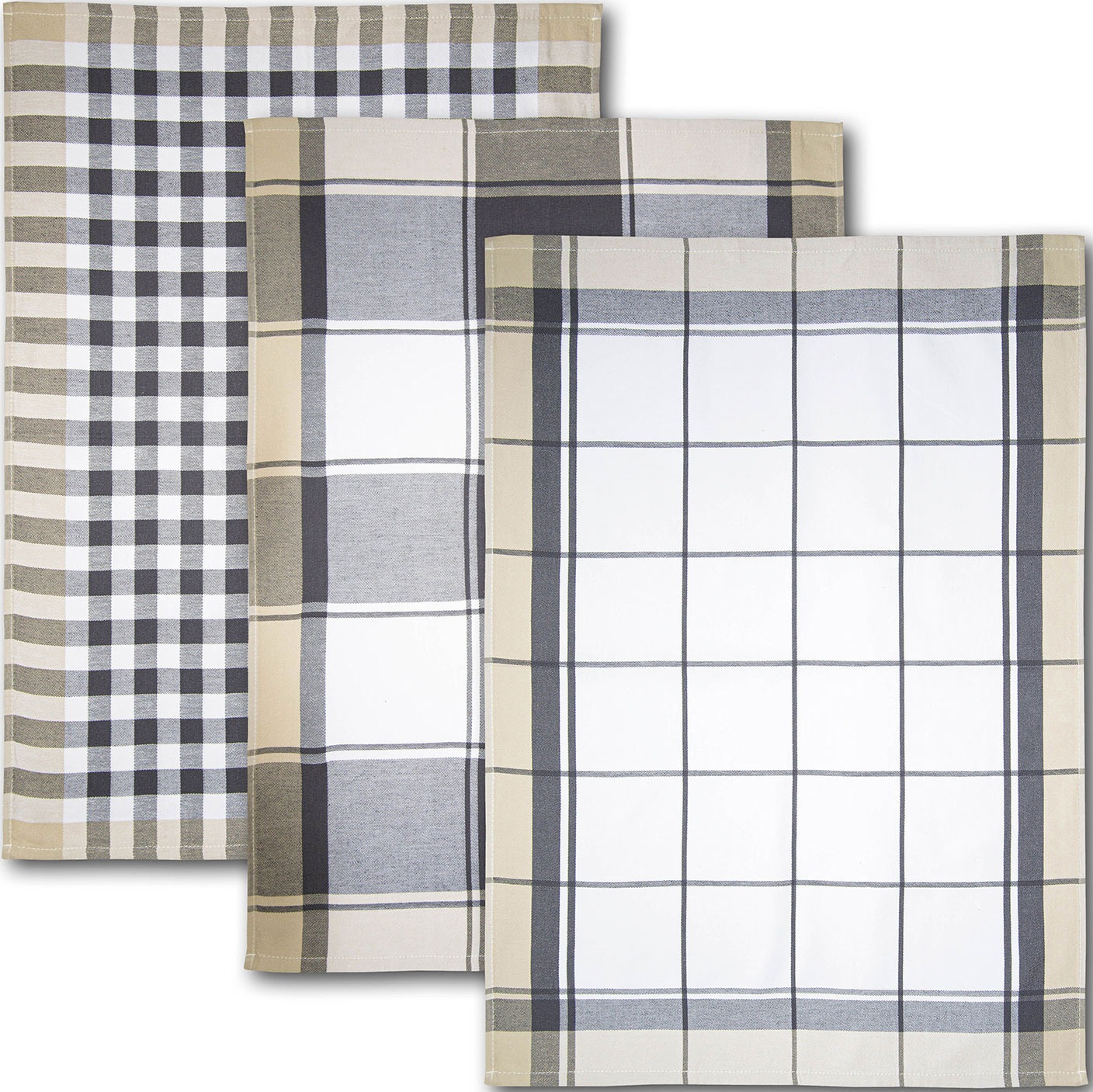Dyckhoff Geschirrtuch "KARO, Maße je Tuch ca. 50x70 cm" mit drei verschiede günstig online kaufen