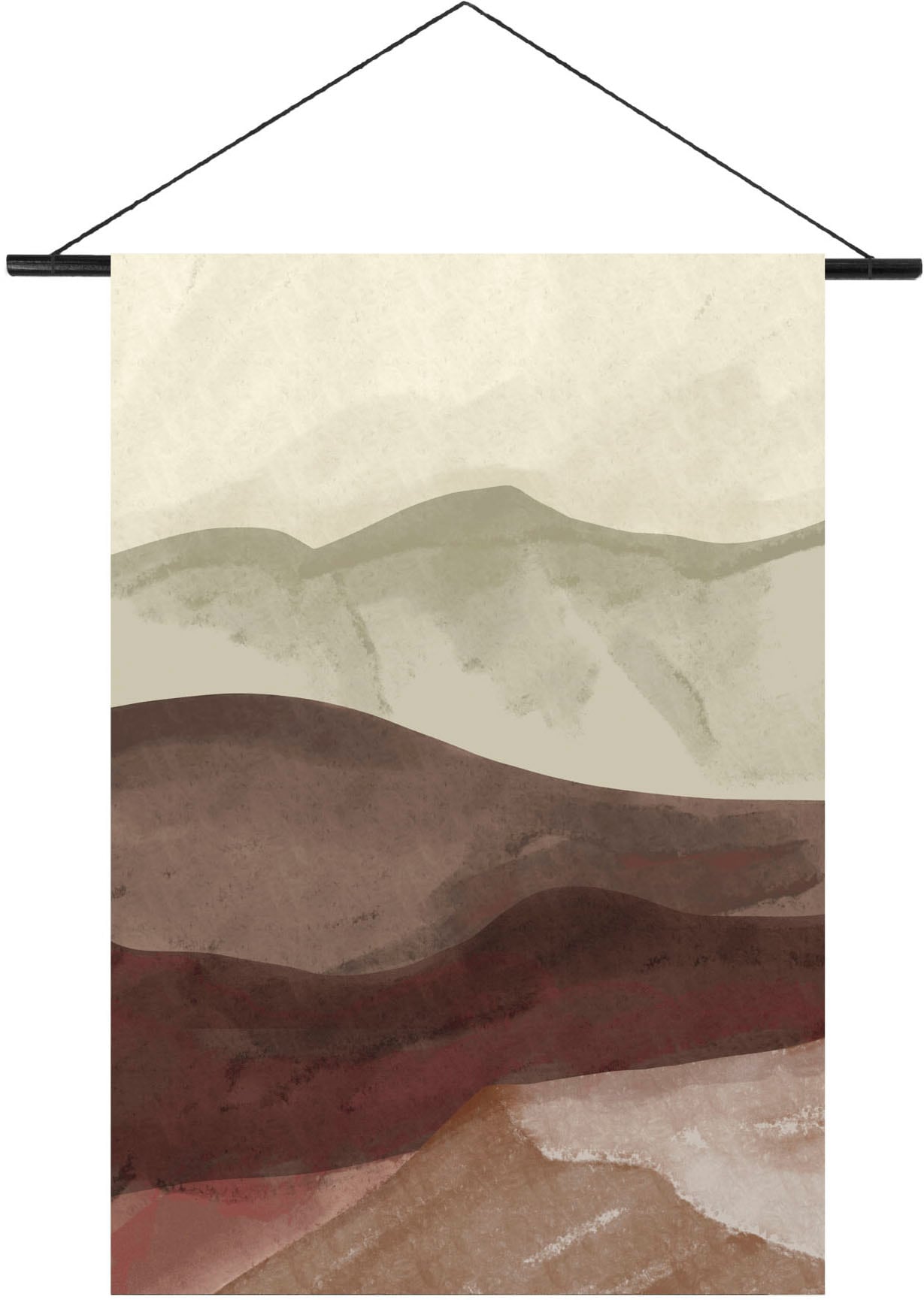 Art for the home Wandbild "Horizont Aquarell", (1 St.), Wandteppich XL günstig online kaufen