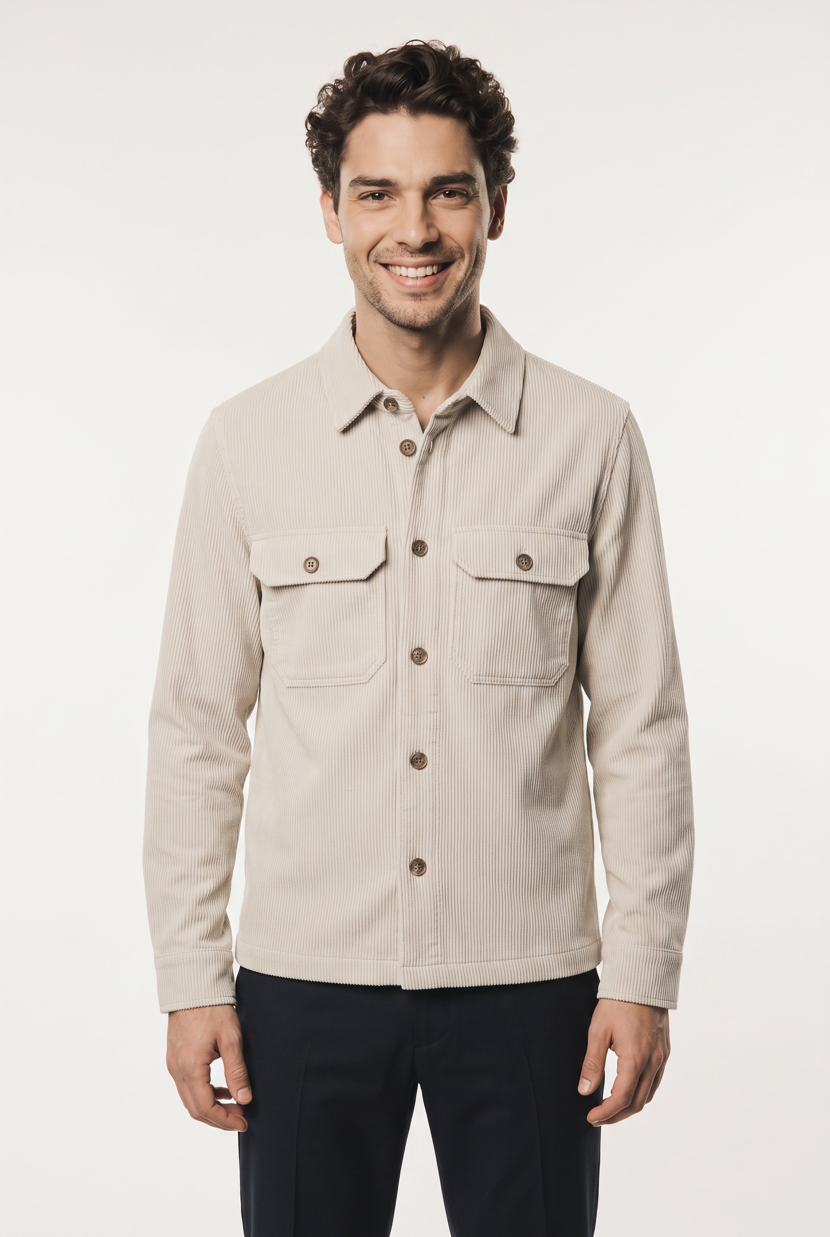 Cinque Langarmhemd "CIPOLPO" Hemdjacke im Slim Fit