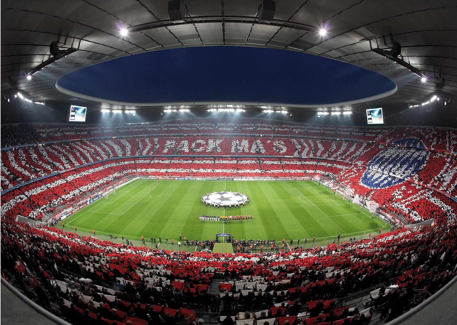 Wall-Art Fototapete »Bayern München Stadion Choreo Pack Mas«, made in Berlin