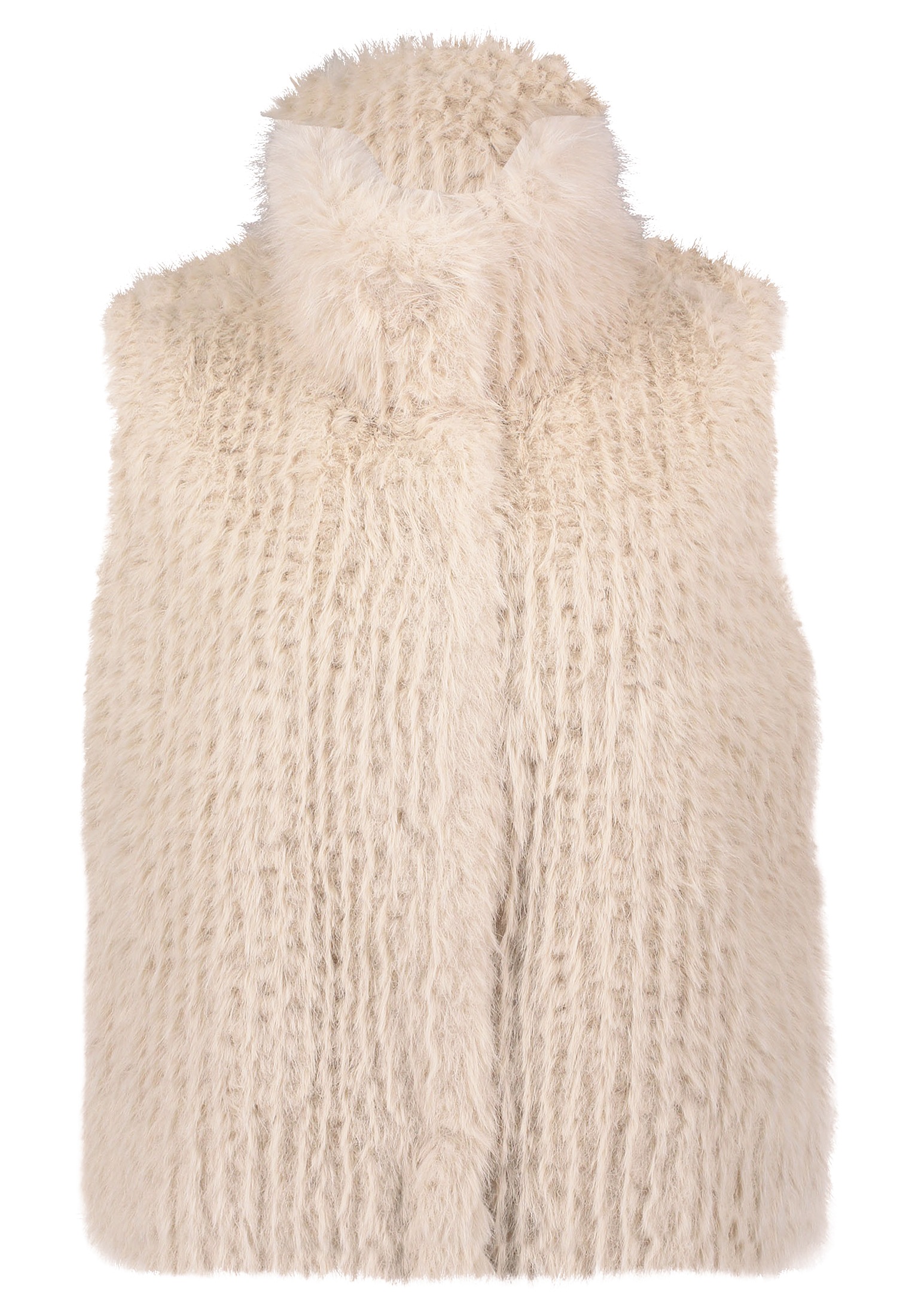 Amber & June Plüschweste "Damen mit Kragen" günstig online kaufen