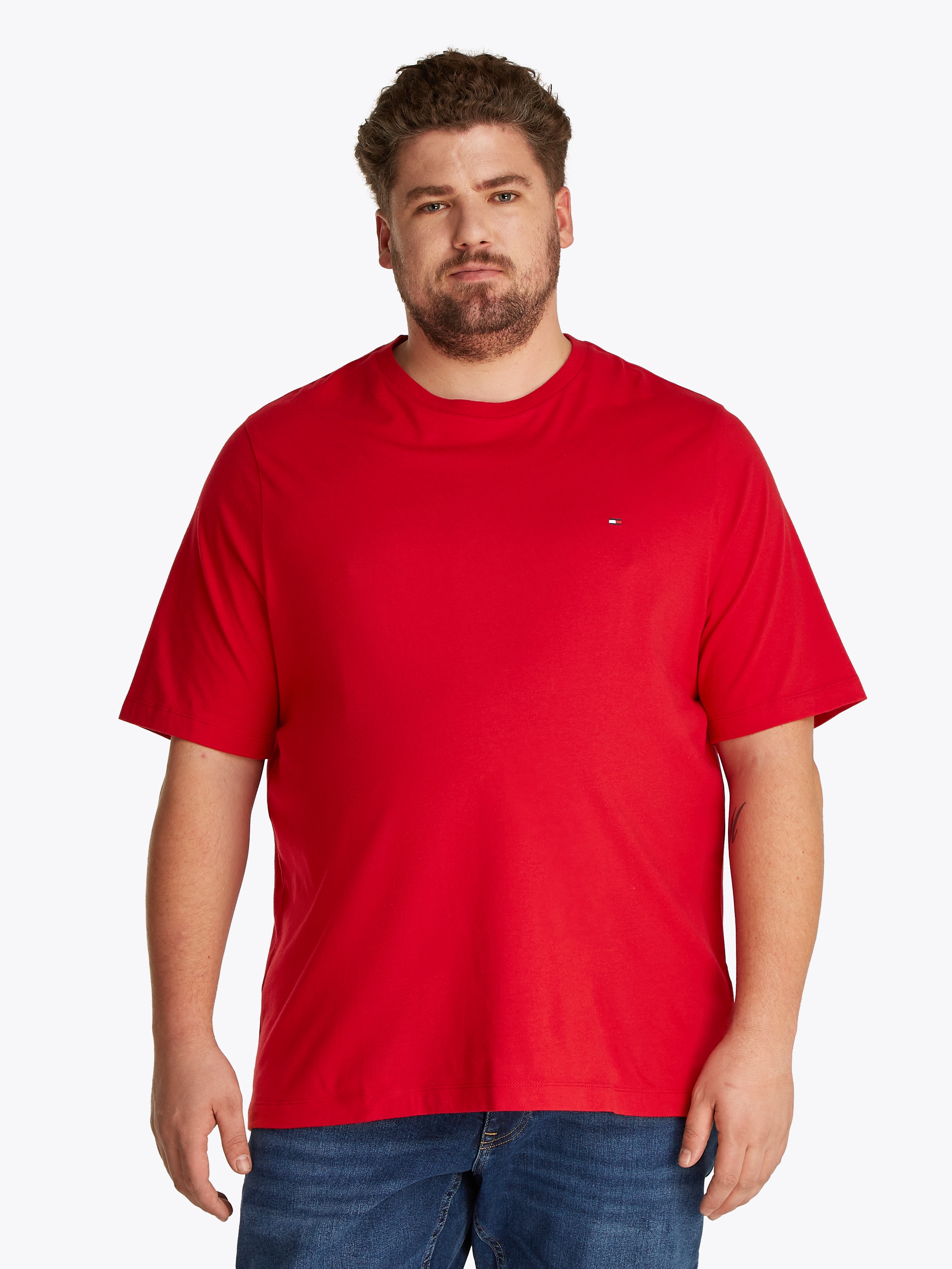Tommy Hilfiger Big & Tall "BT-ESSENTIAL REG FIT SOLID TEE-B" Große Größen günstig online kaufen