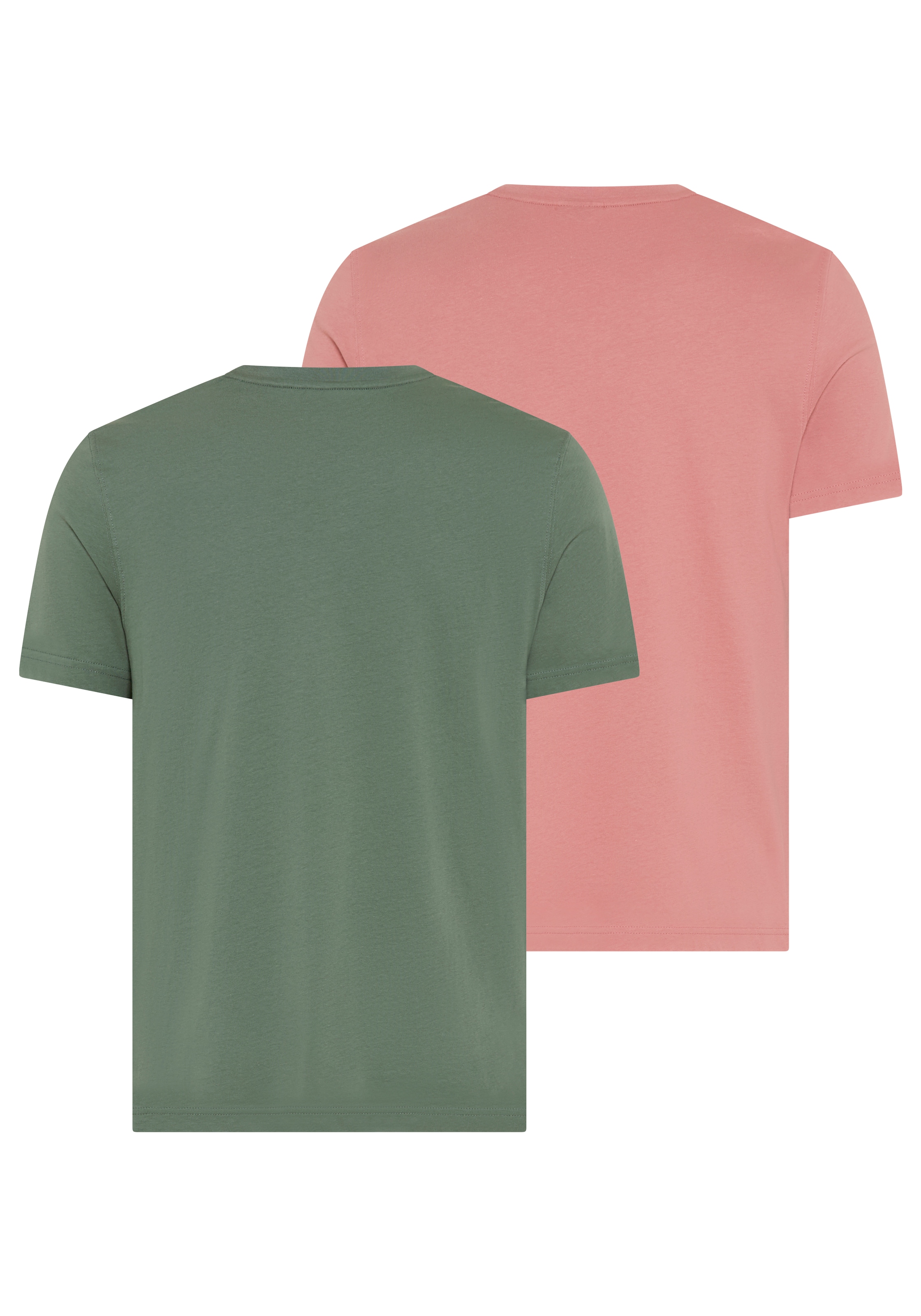Bruno Banani T-Shirt Set, 2 im 2-teiligen Set, mit Rundhalsausschnitt, unifarben