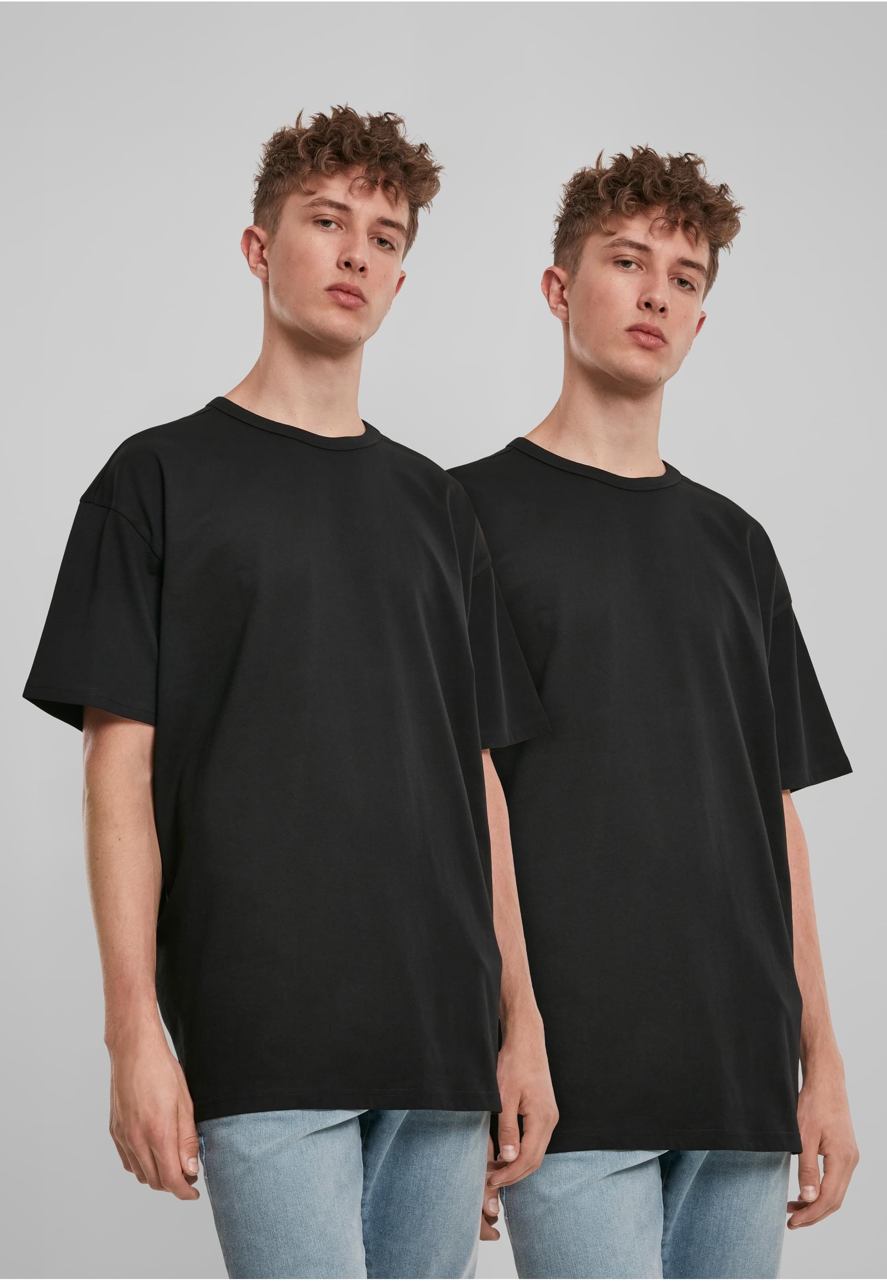 URBAN CLASSICS Kurzarmshirt »Urban Classics Herren Organic Basic Tee 2-Pack«, (1 tlg.)