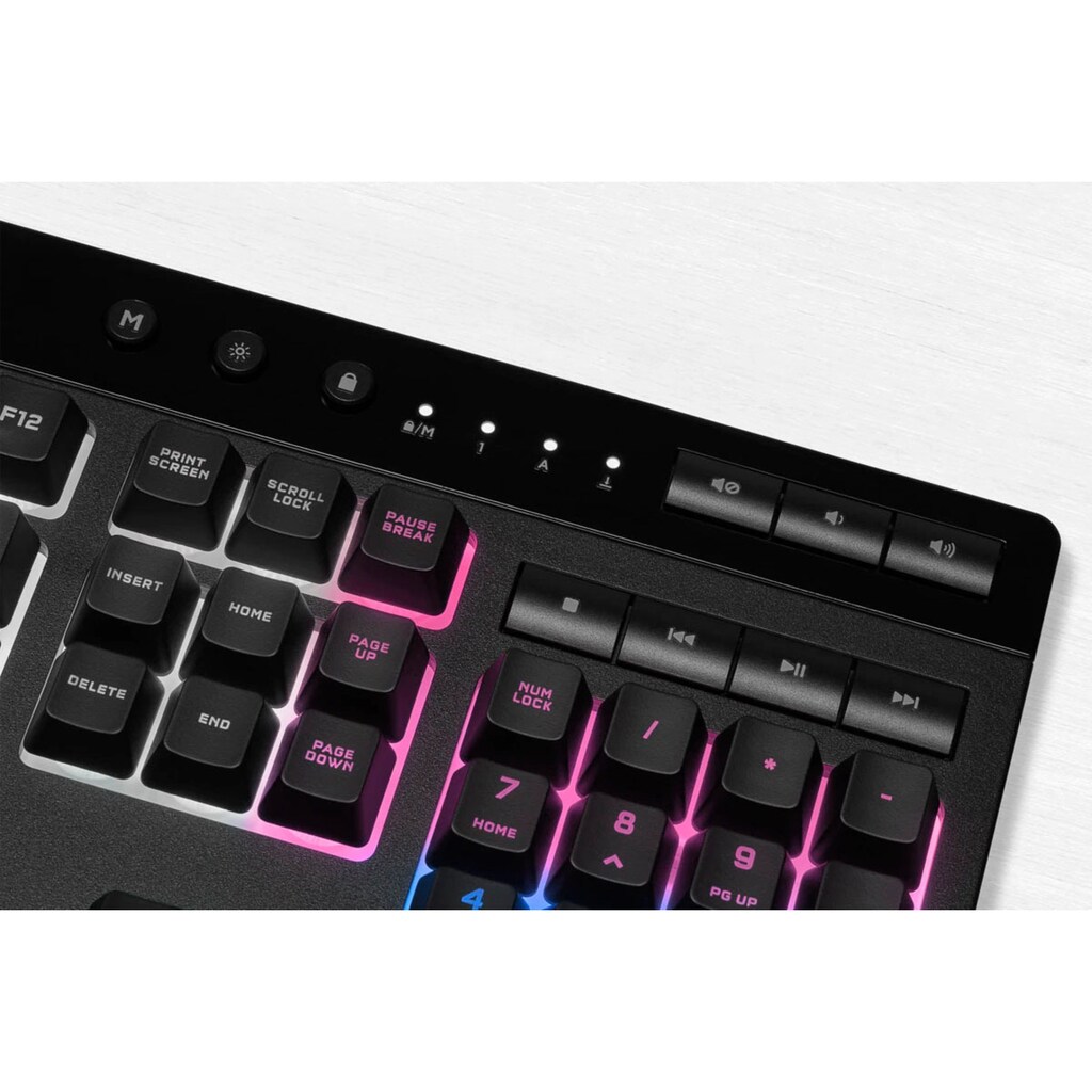 Corsair Gaming-Tastatur »K55 RGB PRO XT«, (Makrotasten-Ziffernblock-USB-Anschluss)