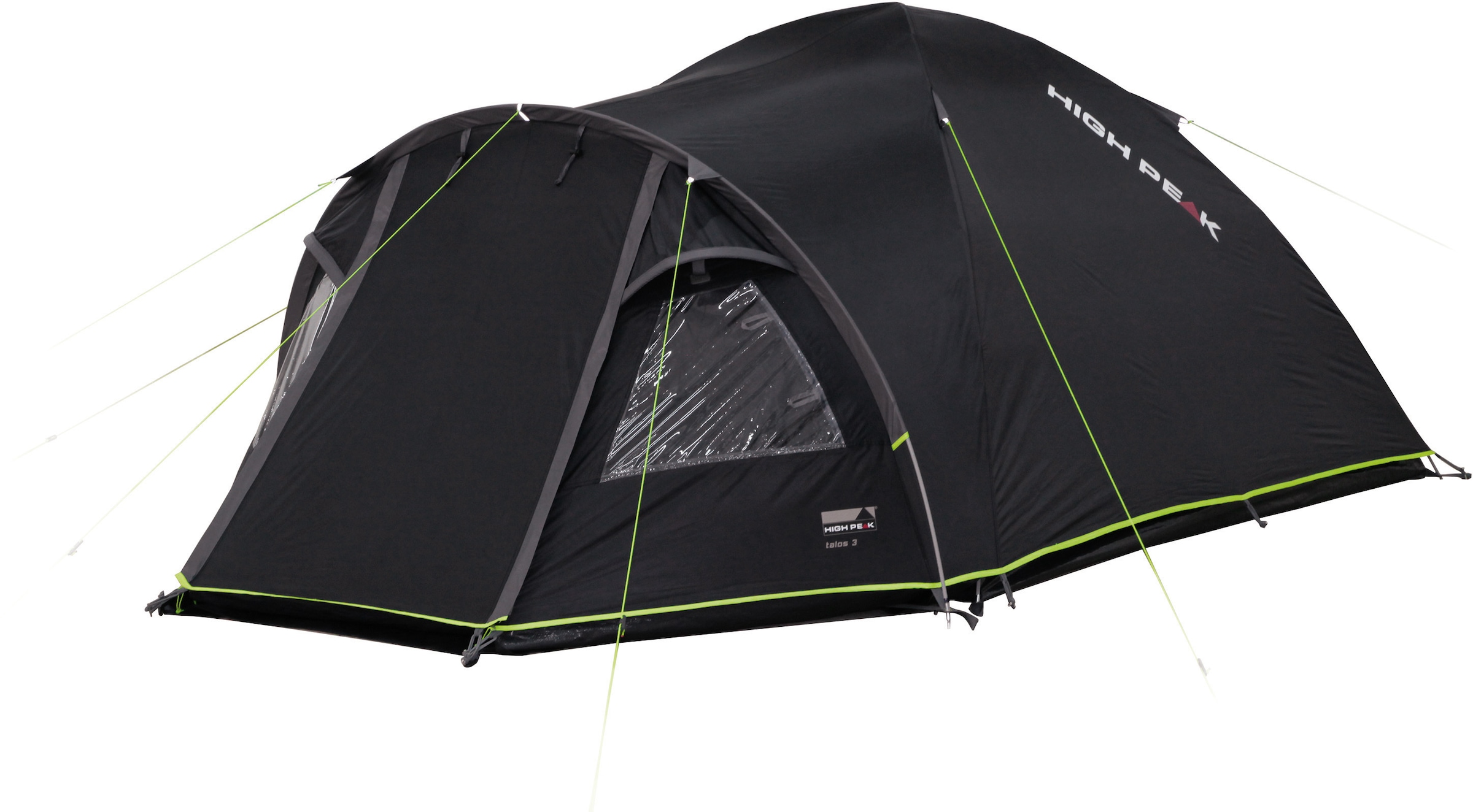 High Peak Kuppelzelt »Talos 3«, 3 Personen, (Set, mit Transporttasche)