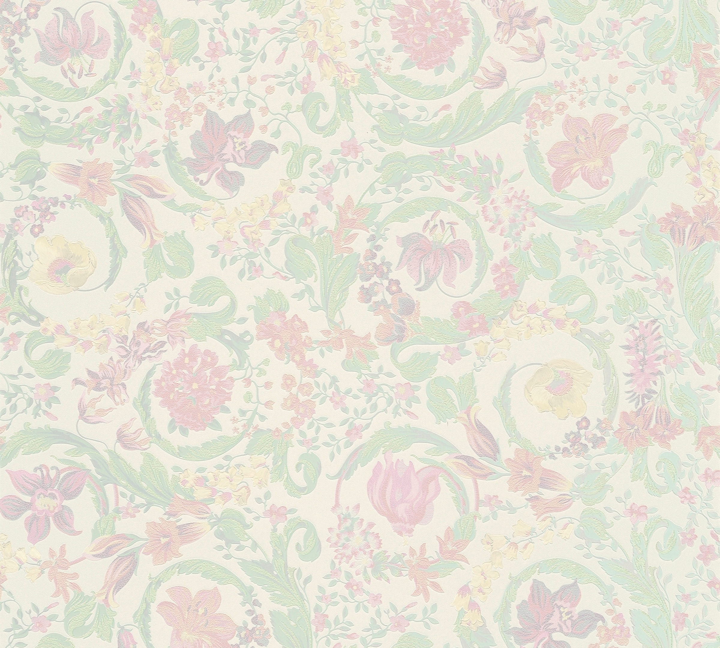 VERSACE Vliestapete "Wallpaper Versace 5 Floral", B/L: 0,7m x 10,05m, Rollen: 1, bunt, Wohnzimmer, Tapeten, Designertapete Tapeten Wohnzimmer