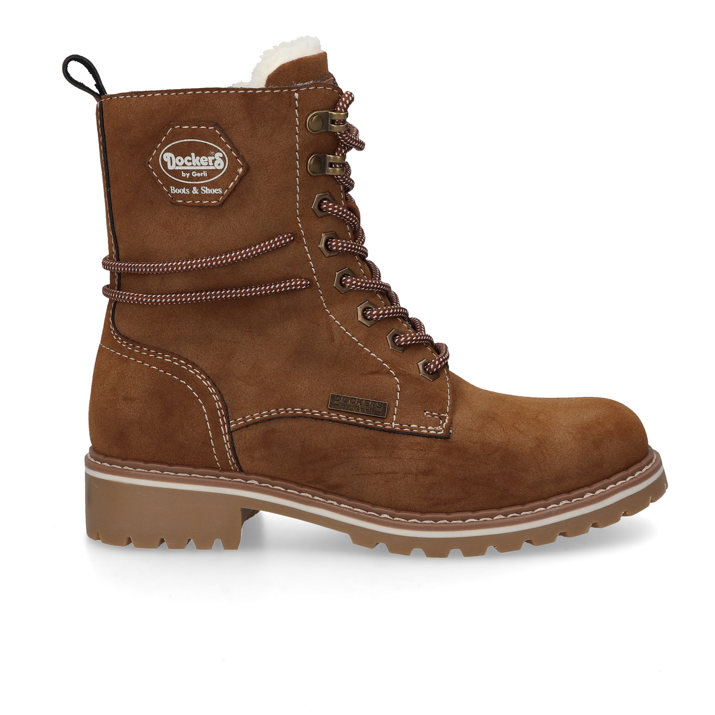 Dockers by Gerli Stiefelette, Schnürboots mit modischer Schnürung